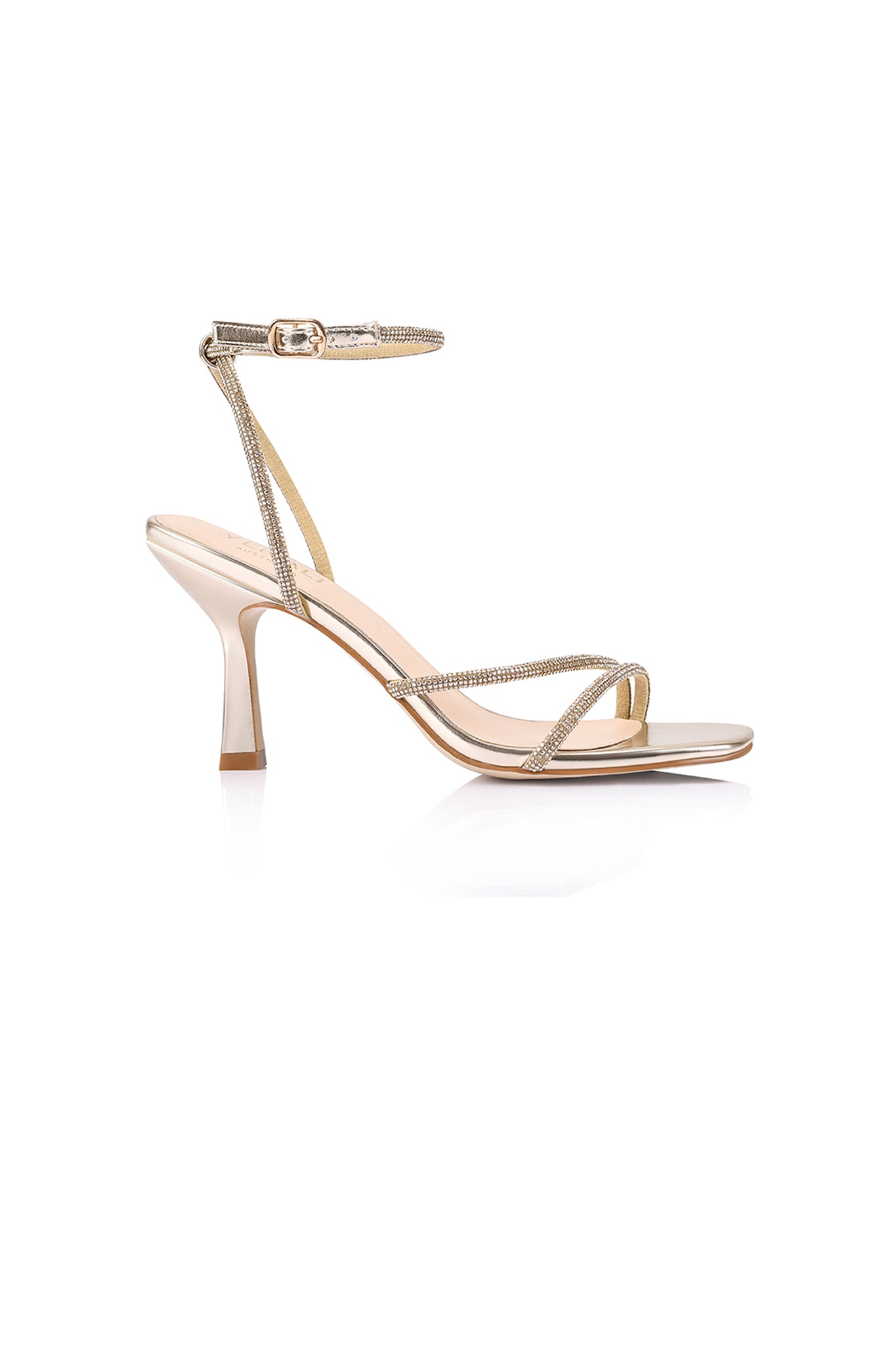 VERALi Pepper Strappy Sandals Champagne by Selfie Leslie Australia