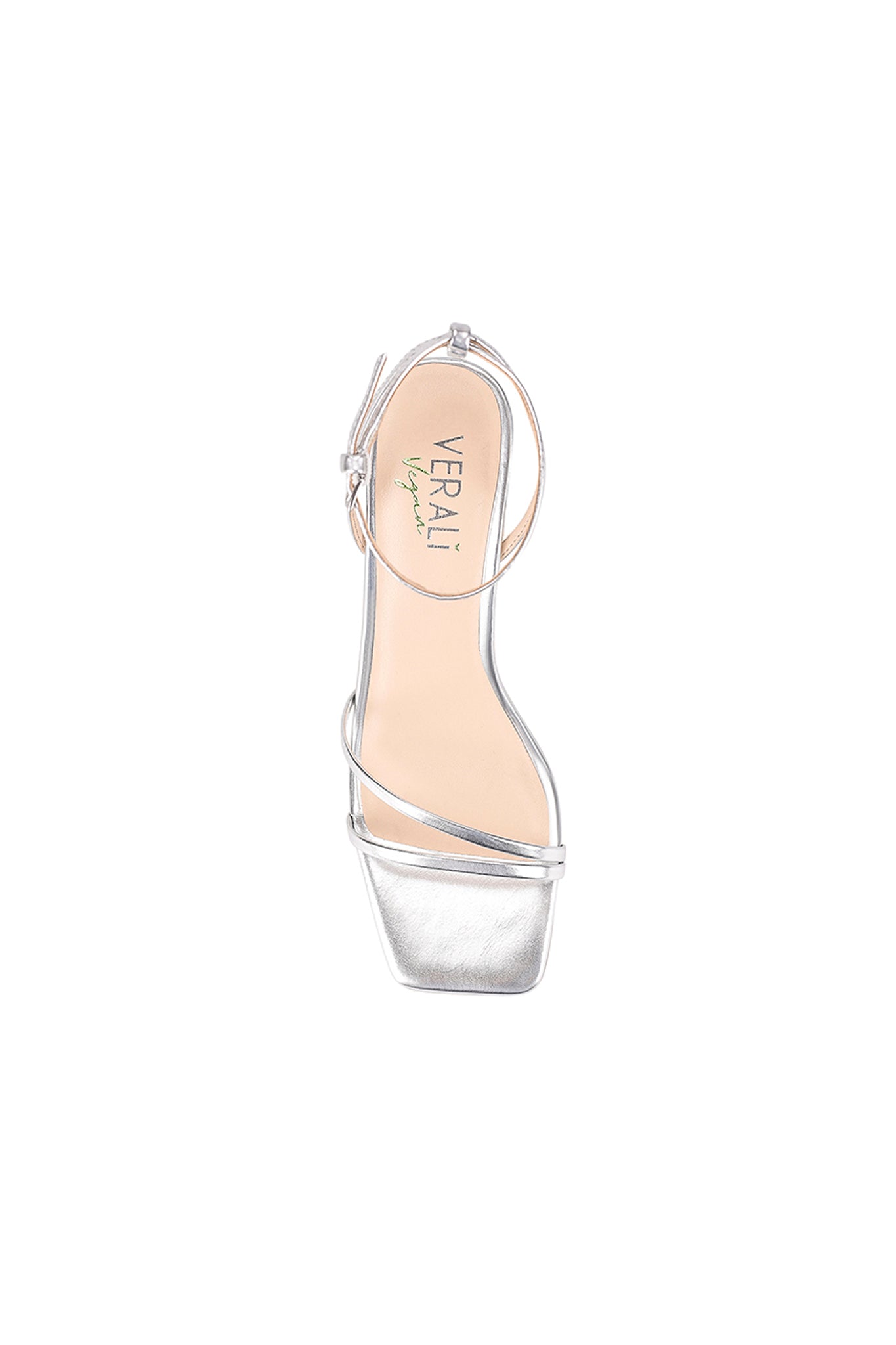 VERALI Stevie Block Heel Sandal Silver Metallic by Selfie Leslie Australia