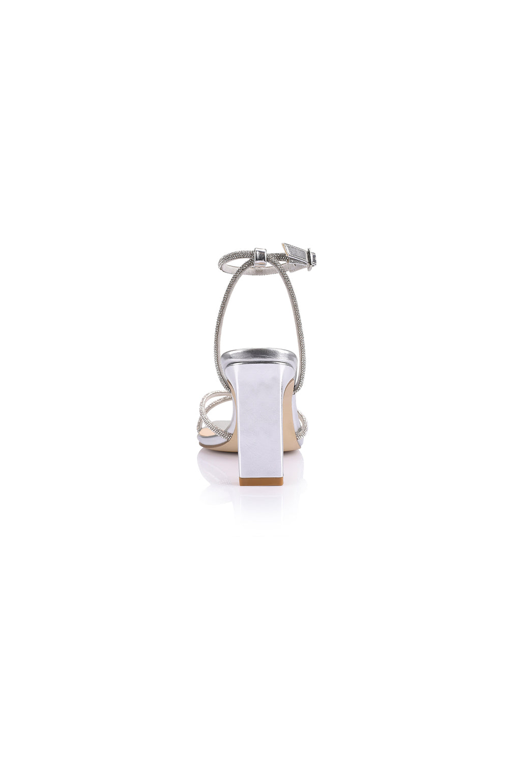 VERALi Kian Block Heel Sandals Silver by Selfie Leslie Australia