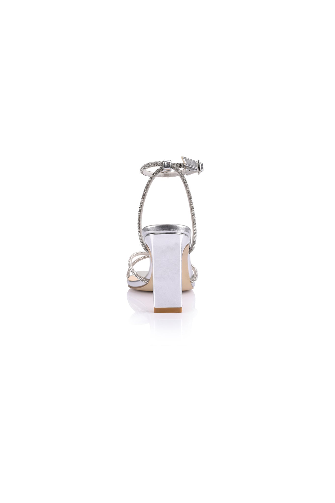 VERALi Kian Block Heel Sandals Silver by Selfie Leslie Australia