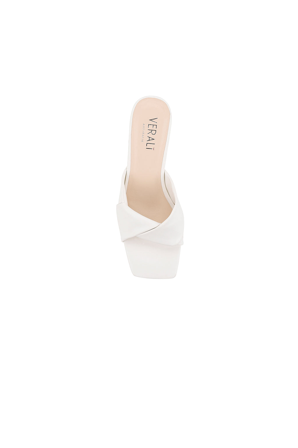 VERALi Stella Block Heel Mules Chalk Smooth by Selfie Leslie Australia