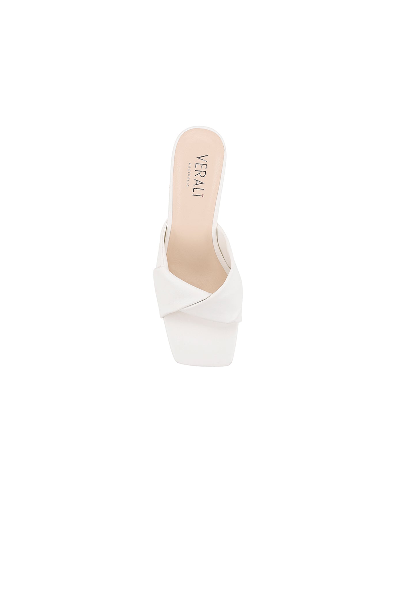 VERALi Stella Block Heel Mules Chalk Smooth by Selfie Leslie Australia
