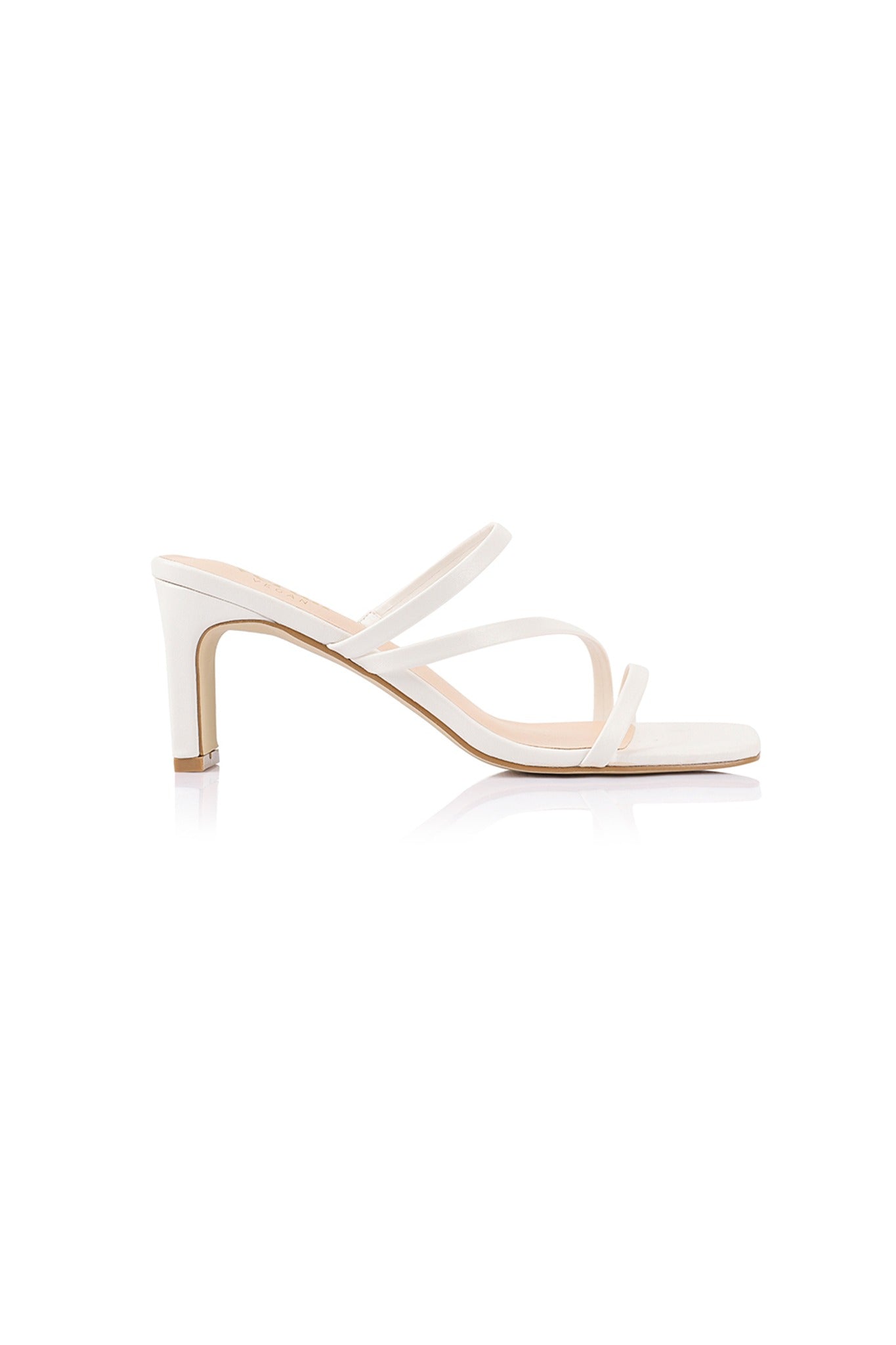 VERALi Ginny Block Heel Mules Chalk White by Selfie Leslie Australia