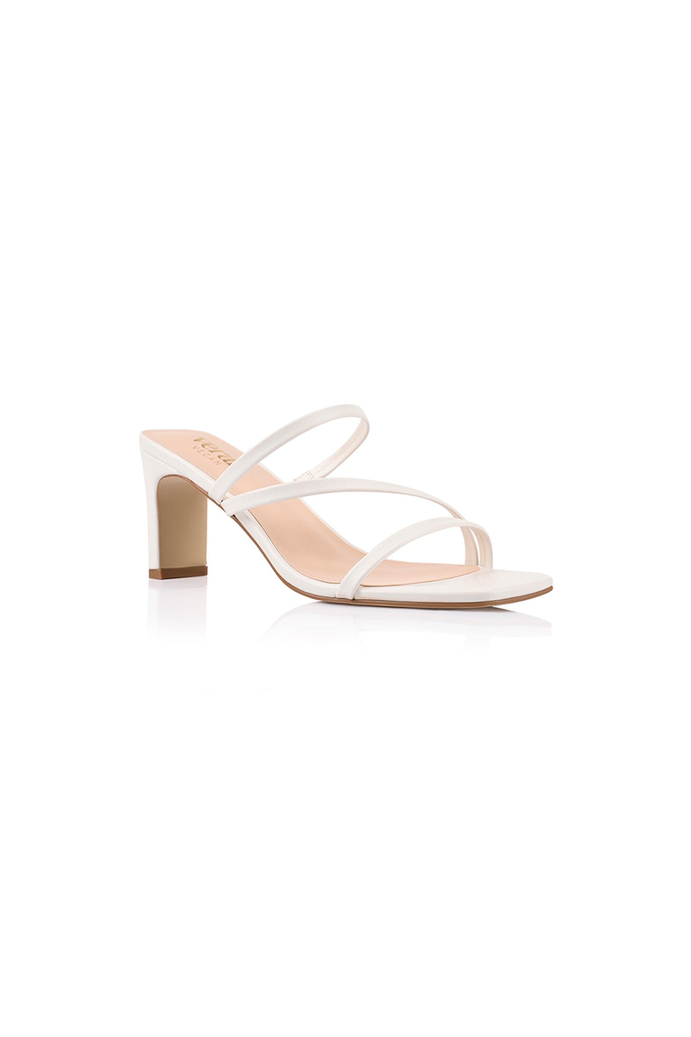 VERALi Ginny Block Heel Mules Chalk White by Selfie Leslie Australia