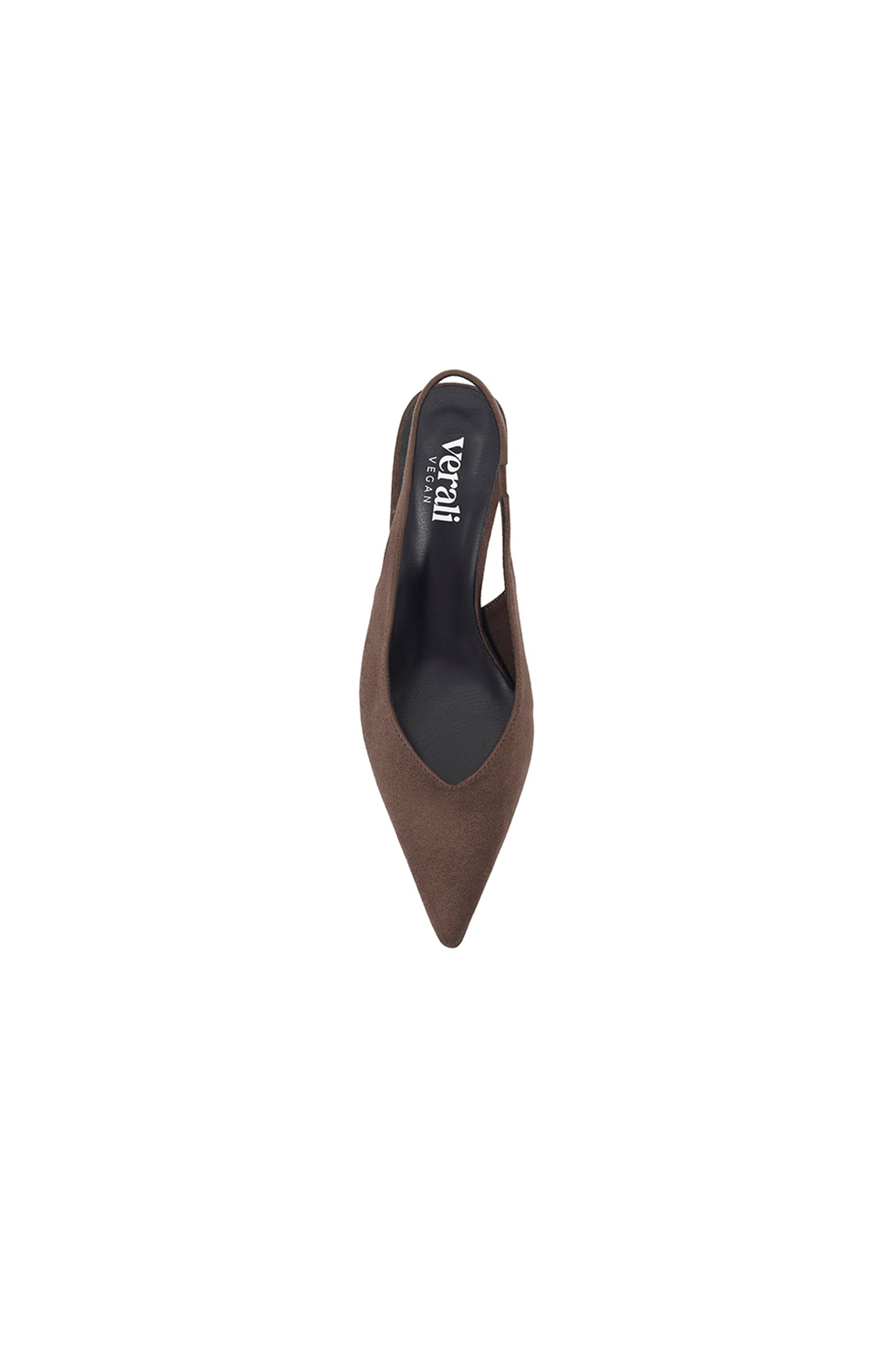 VERALI Lush Slingback Kitten Heels Chocolate by Selfie Leslie Australia