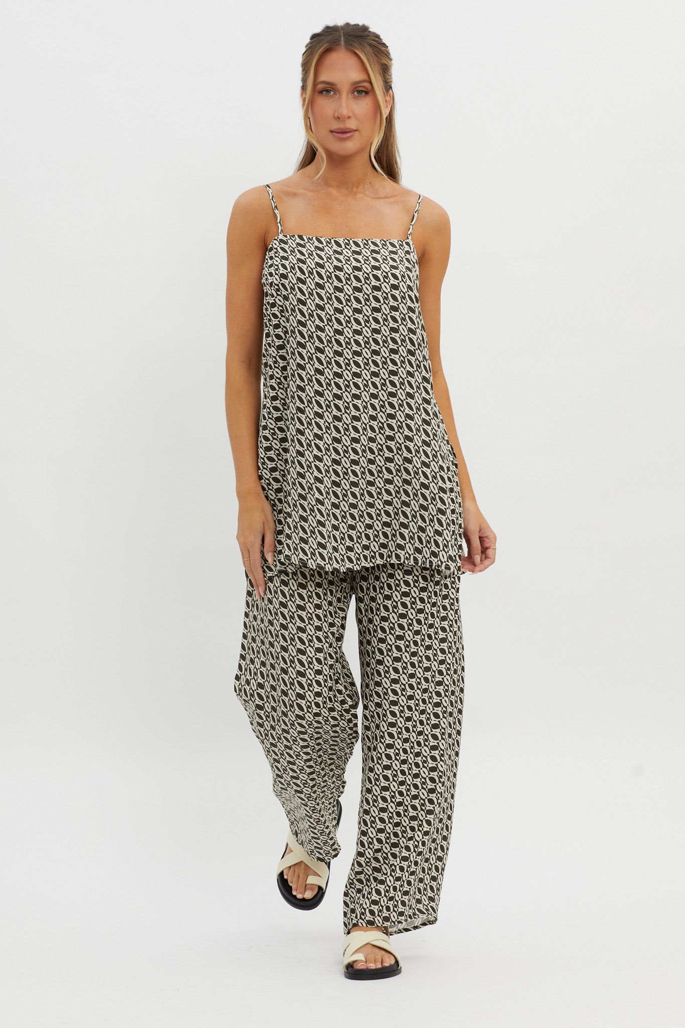 Avenue Drawstring Pants Print Solna by Selfie Leslie Australia