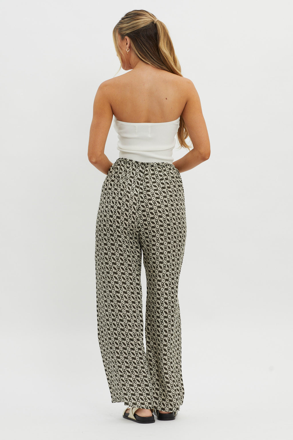 Avenue Drawstring Pants Print Solna by Selfie Leslie Australia