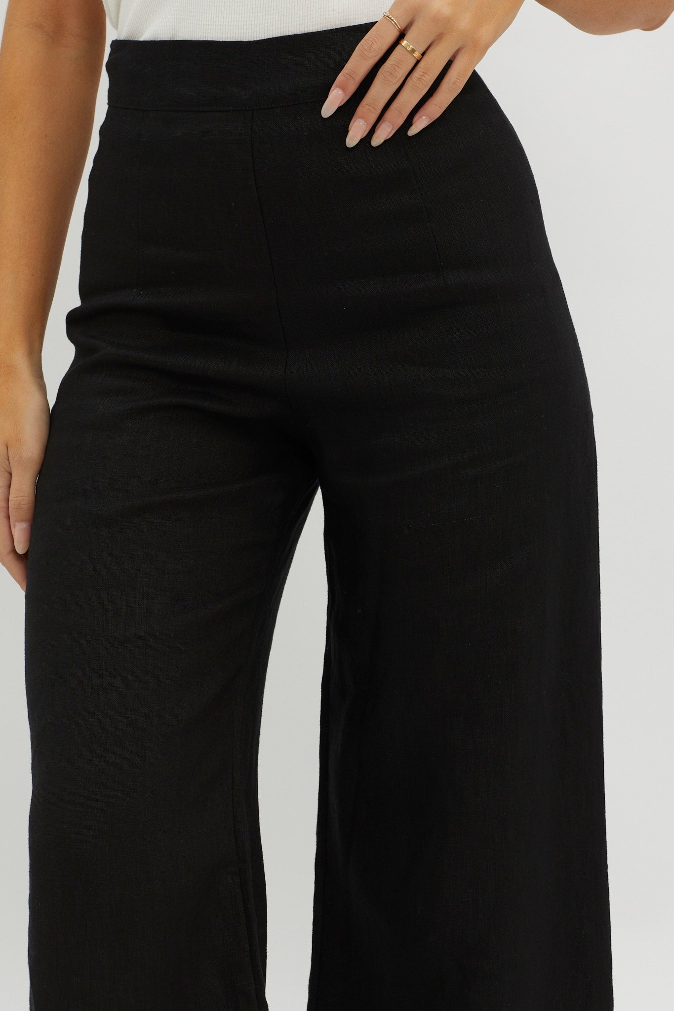 Wanda Wide Leg Pants Black by Selfie Leslie Australia