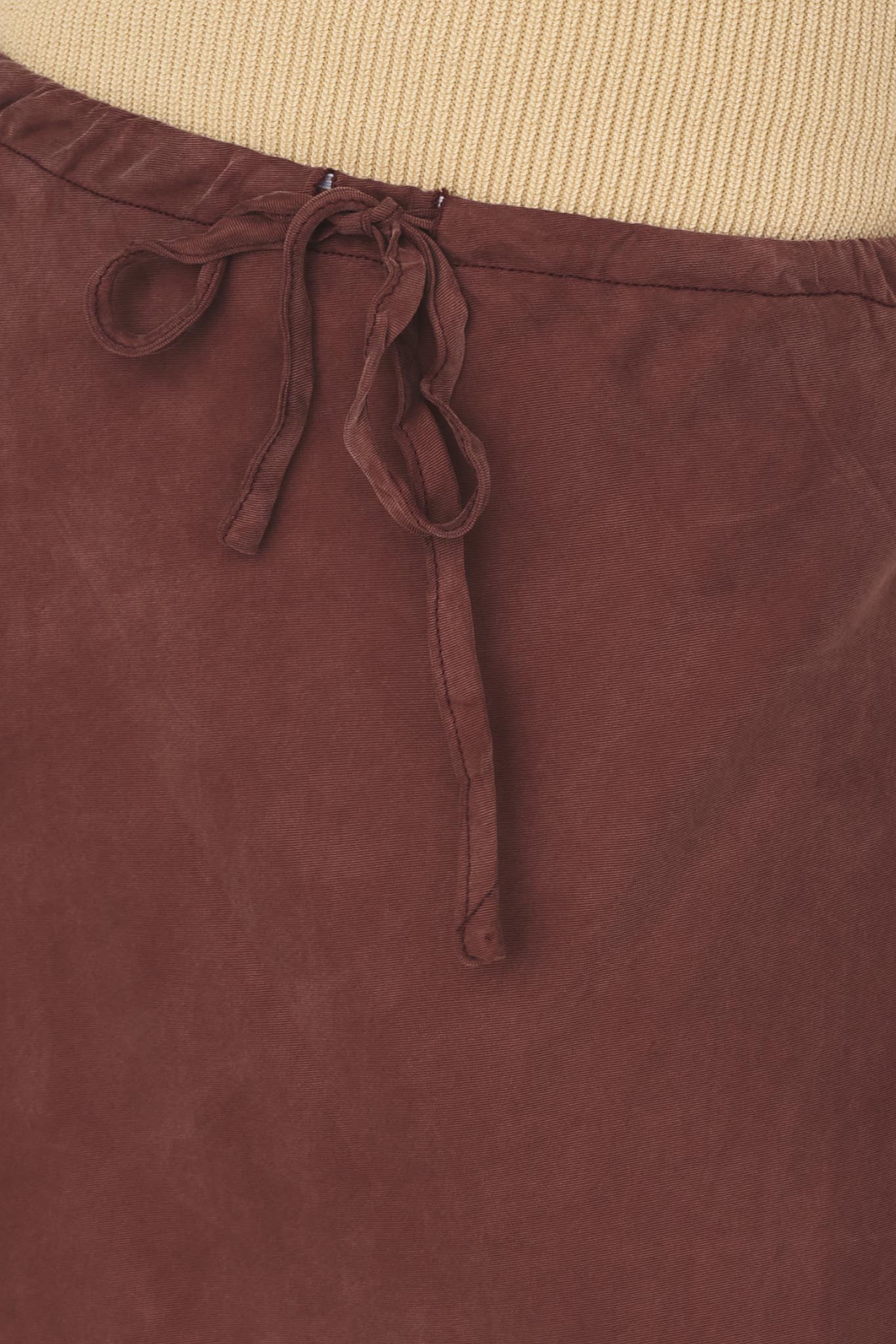 Merisa Drawstring Midi Skirt Choco by Selfie Leslie Australia