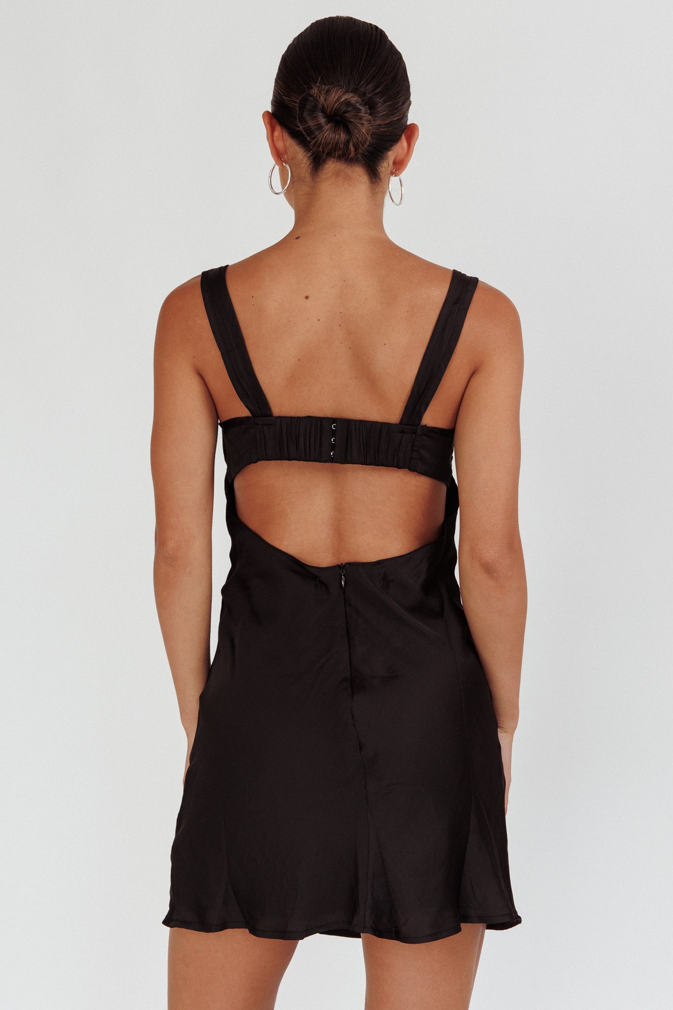 Stazi Sweetheart Neckline Mini Dress Black by Selfie Leslie Australia