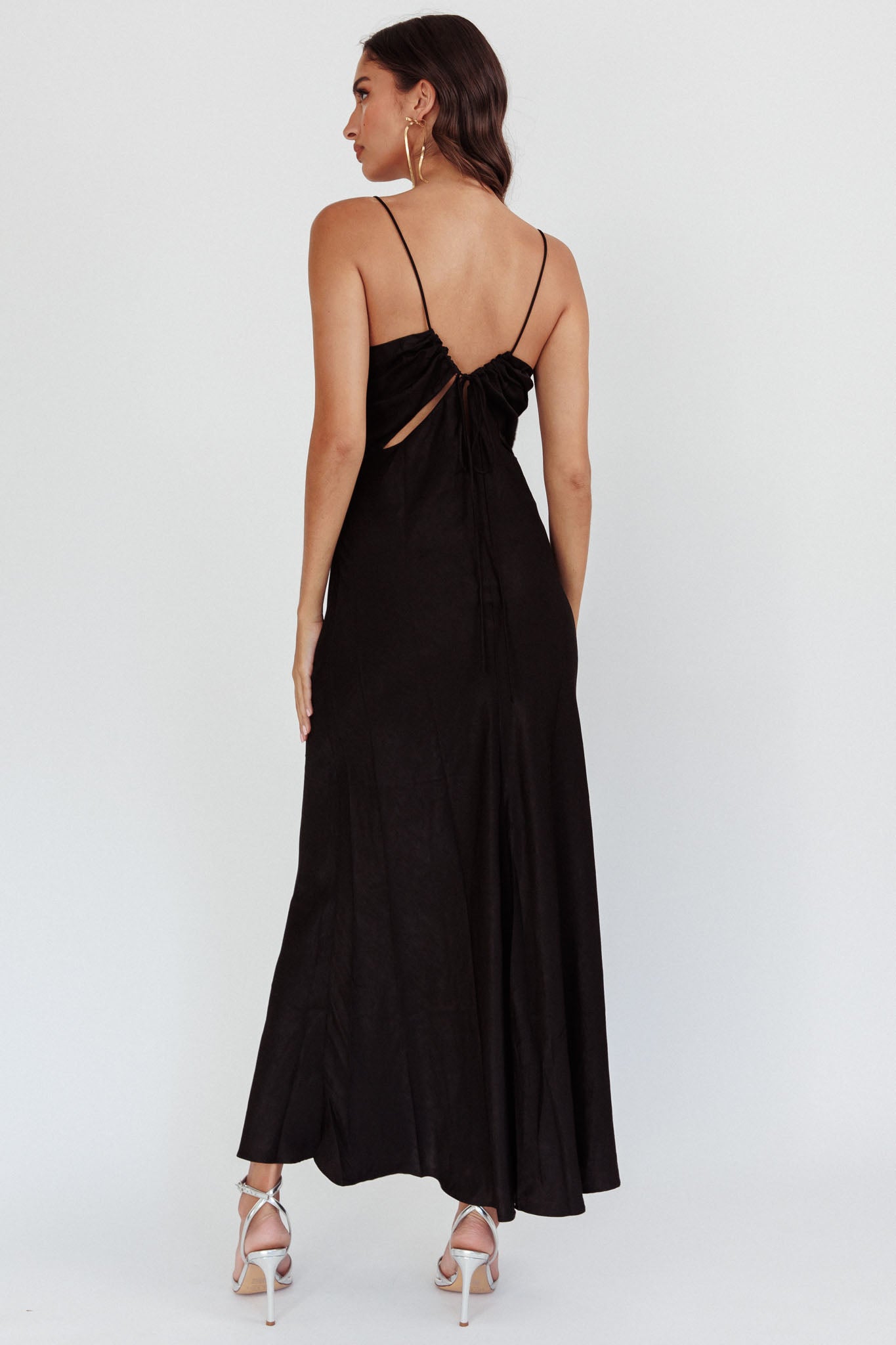 Casa Nova Cut-Out String Dress Black by Selfie Leslie Australia