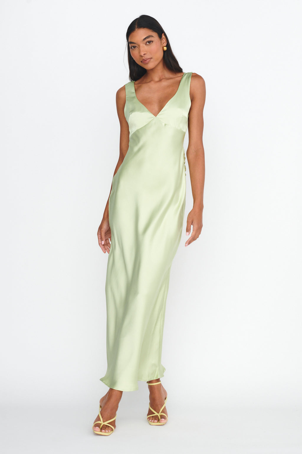 Jelena Draped Back Maxi Dress Apple by Selfie Leslie Australia