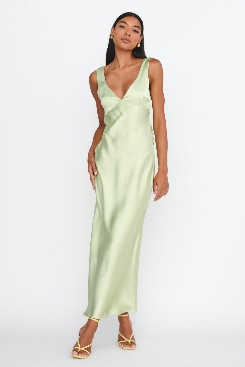 Jelena Draped Back Maxi Dress Apple by Selfie Leslie Australia