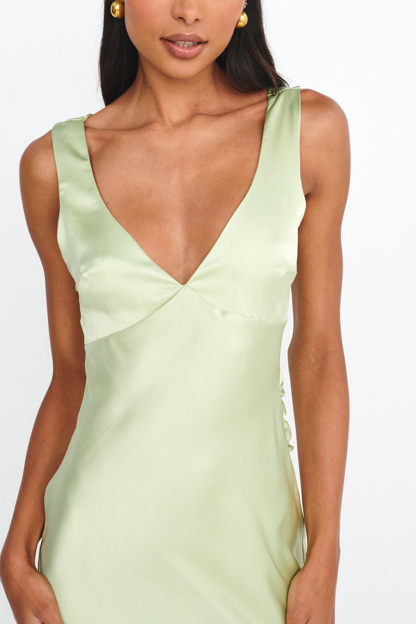 Jelena Draped Back Maxi Dress Apple by Selfie Leslie Australia
