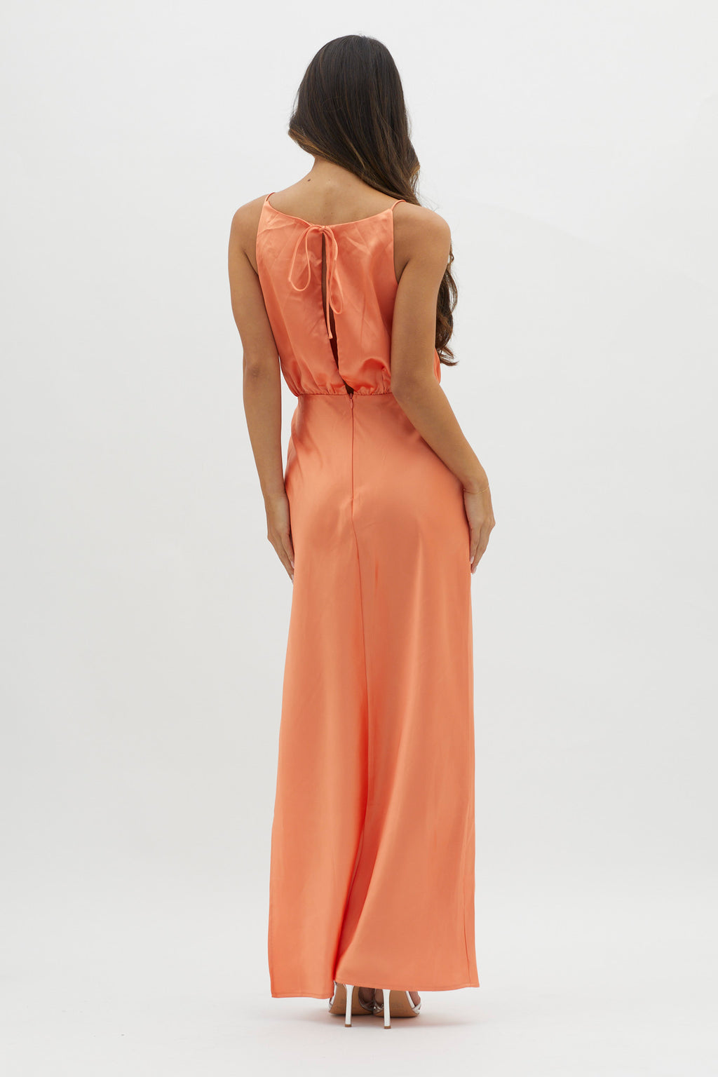 Midnight Hour Side Split Midi Dress Sunset by Selfie Leslie Australia