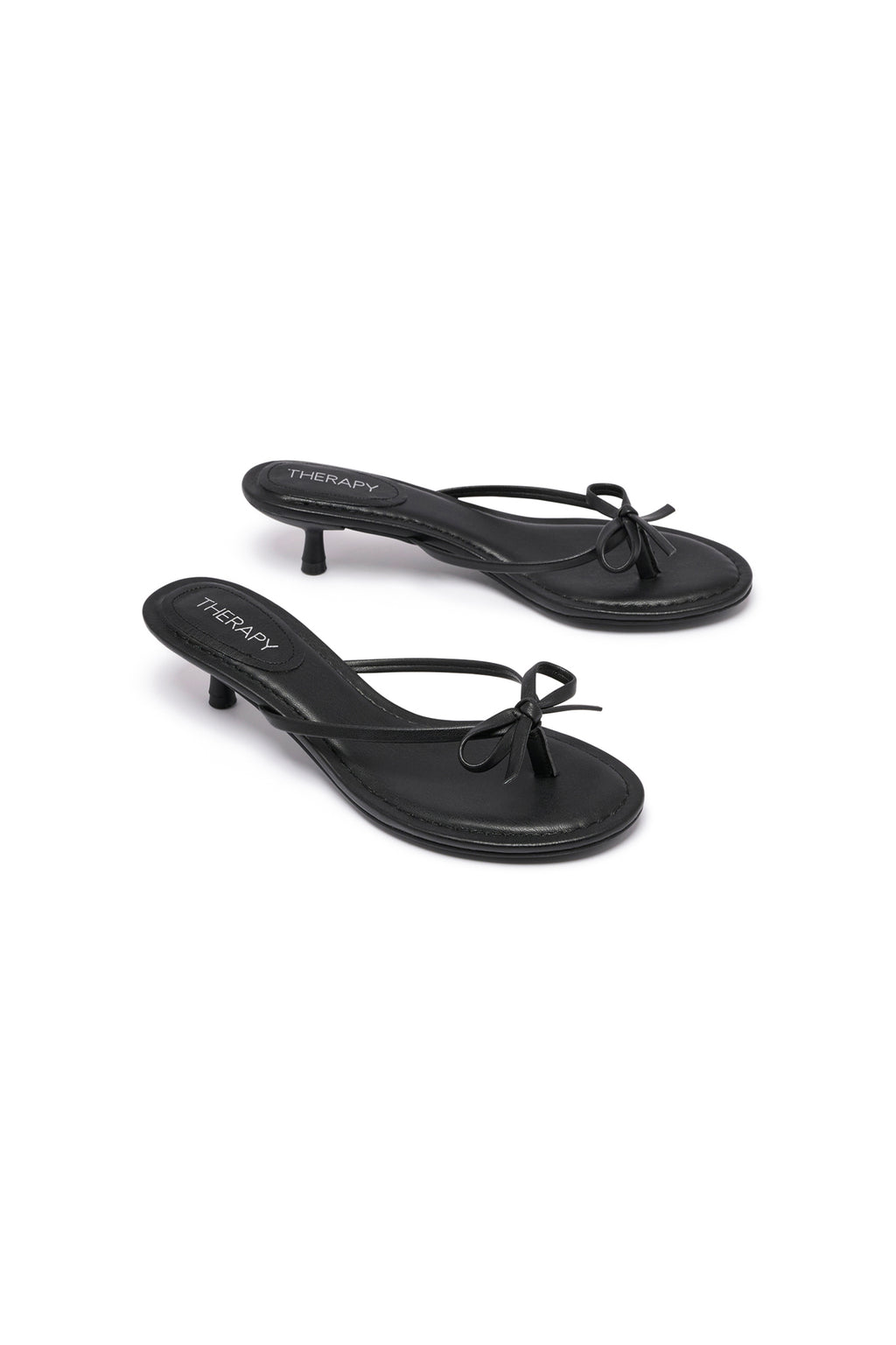 THERAPY Somer Thong Heel Black by Selfie Leslie Australia