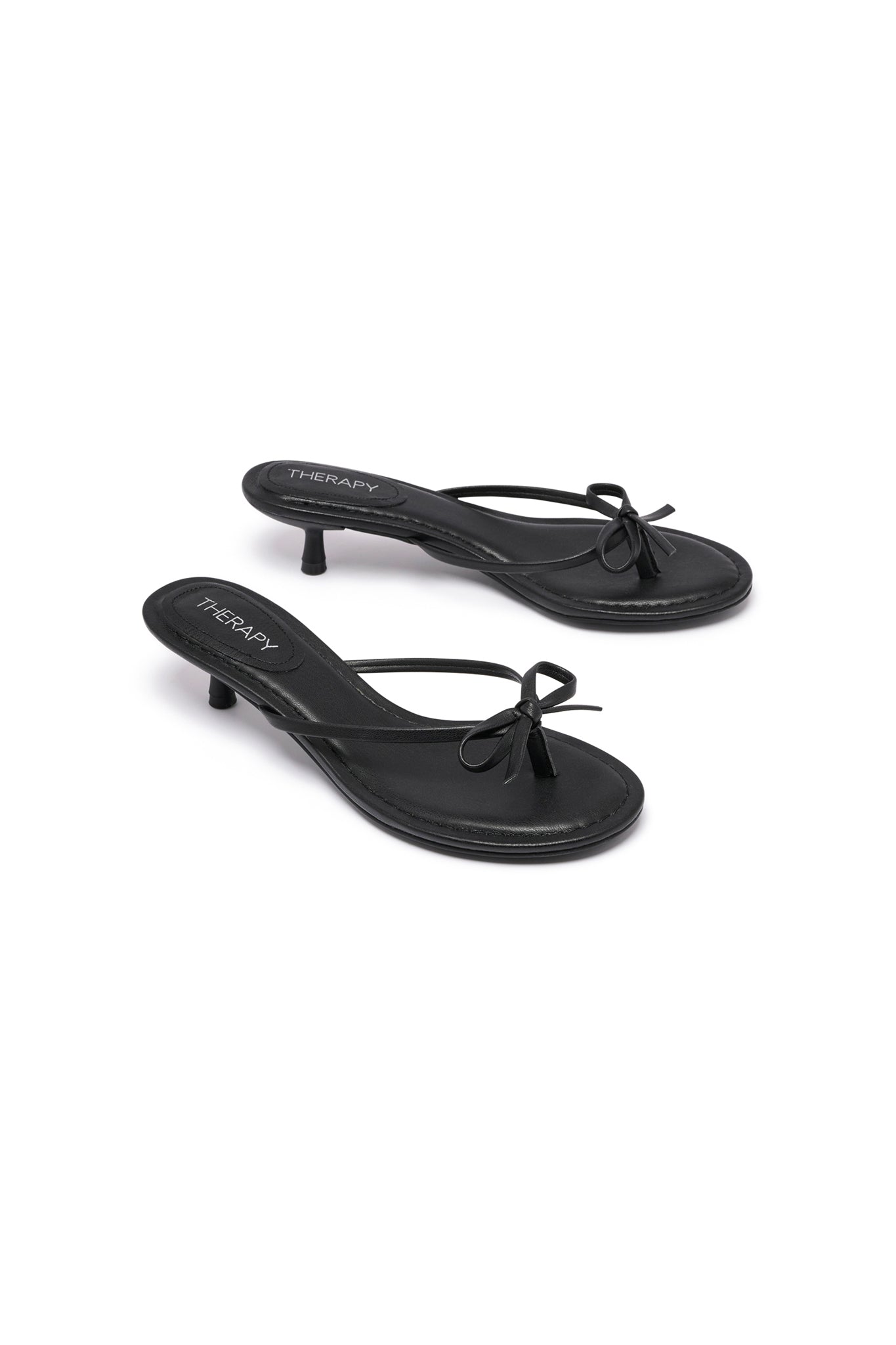 THERAPY Somer Thong Heel Black by Selfie Leslie Australia