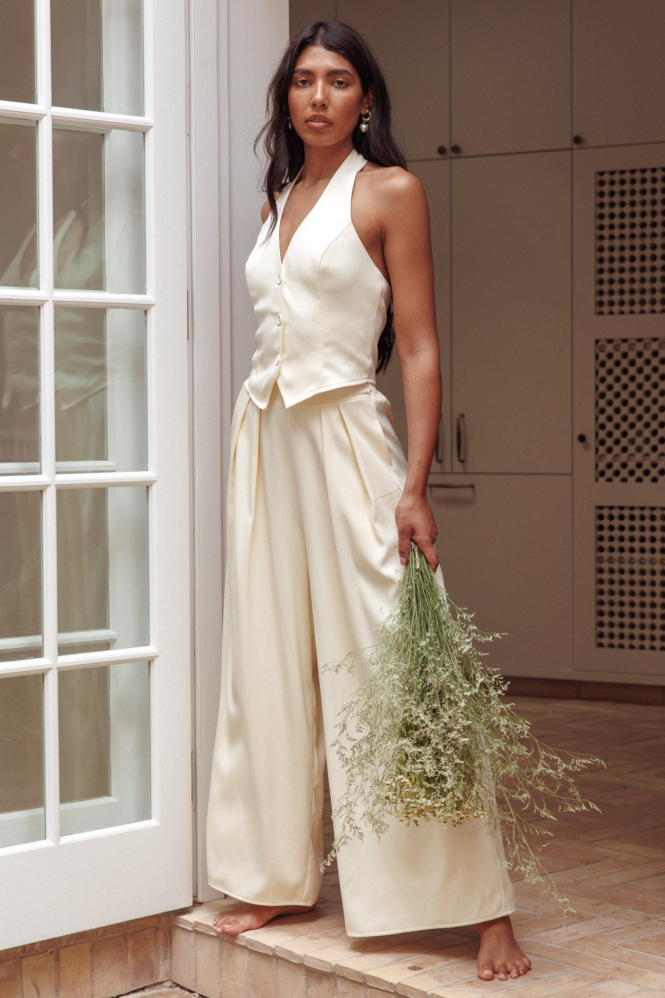 Tammi Wide Leg Pants Butter by Selfie Leslie Australia
