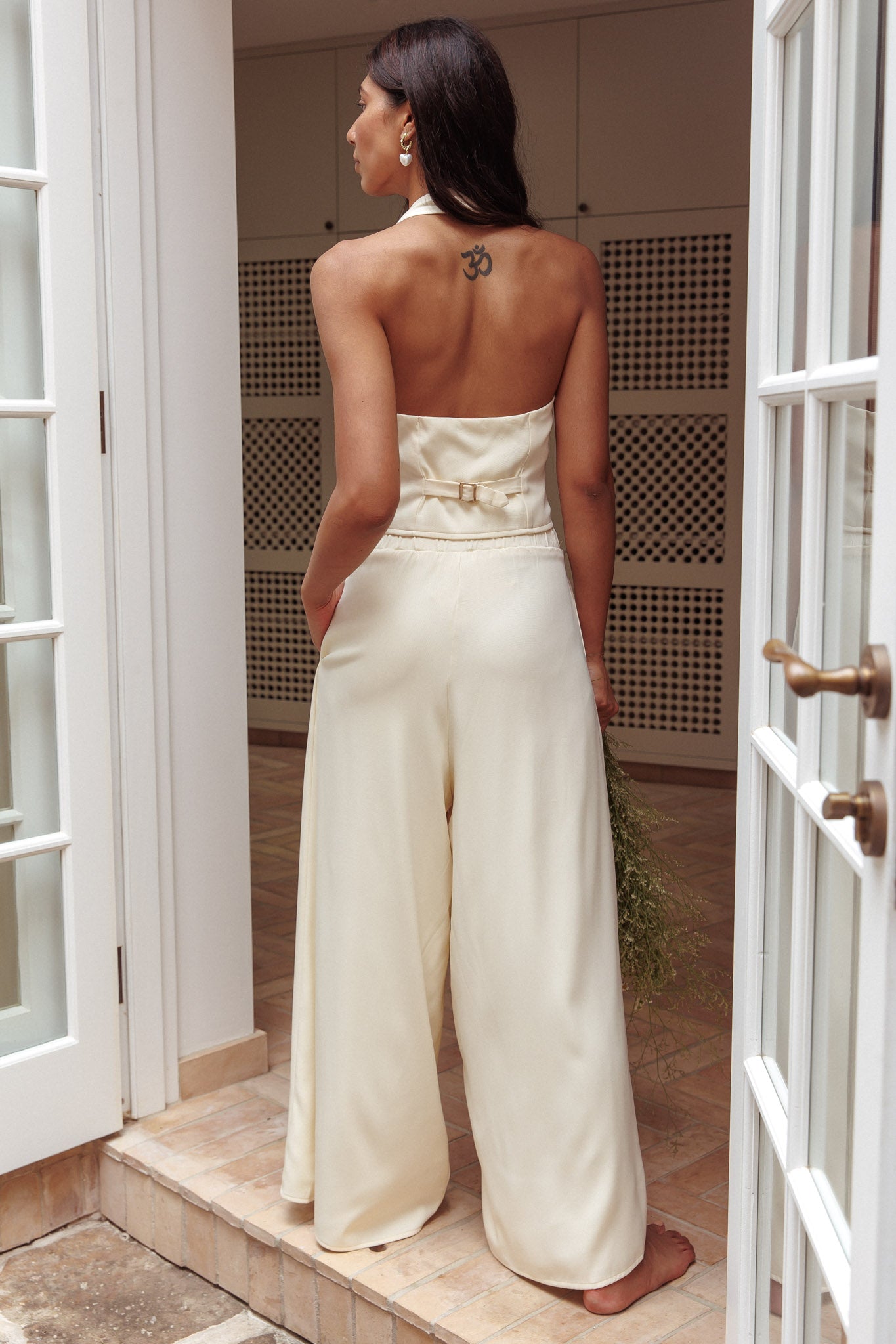 Tammi Wide Leg Pants Butter by Selfie Leslie Australia