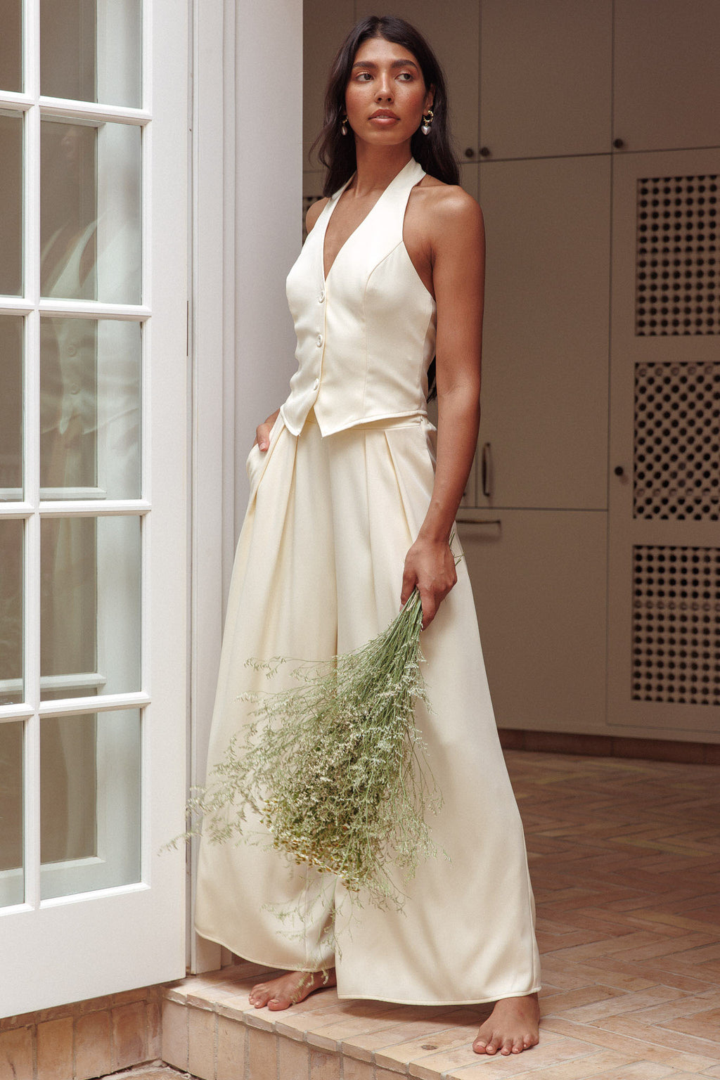 Tammi Wide Leg Pants Butter by Selfie Leslie Australia