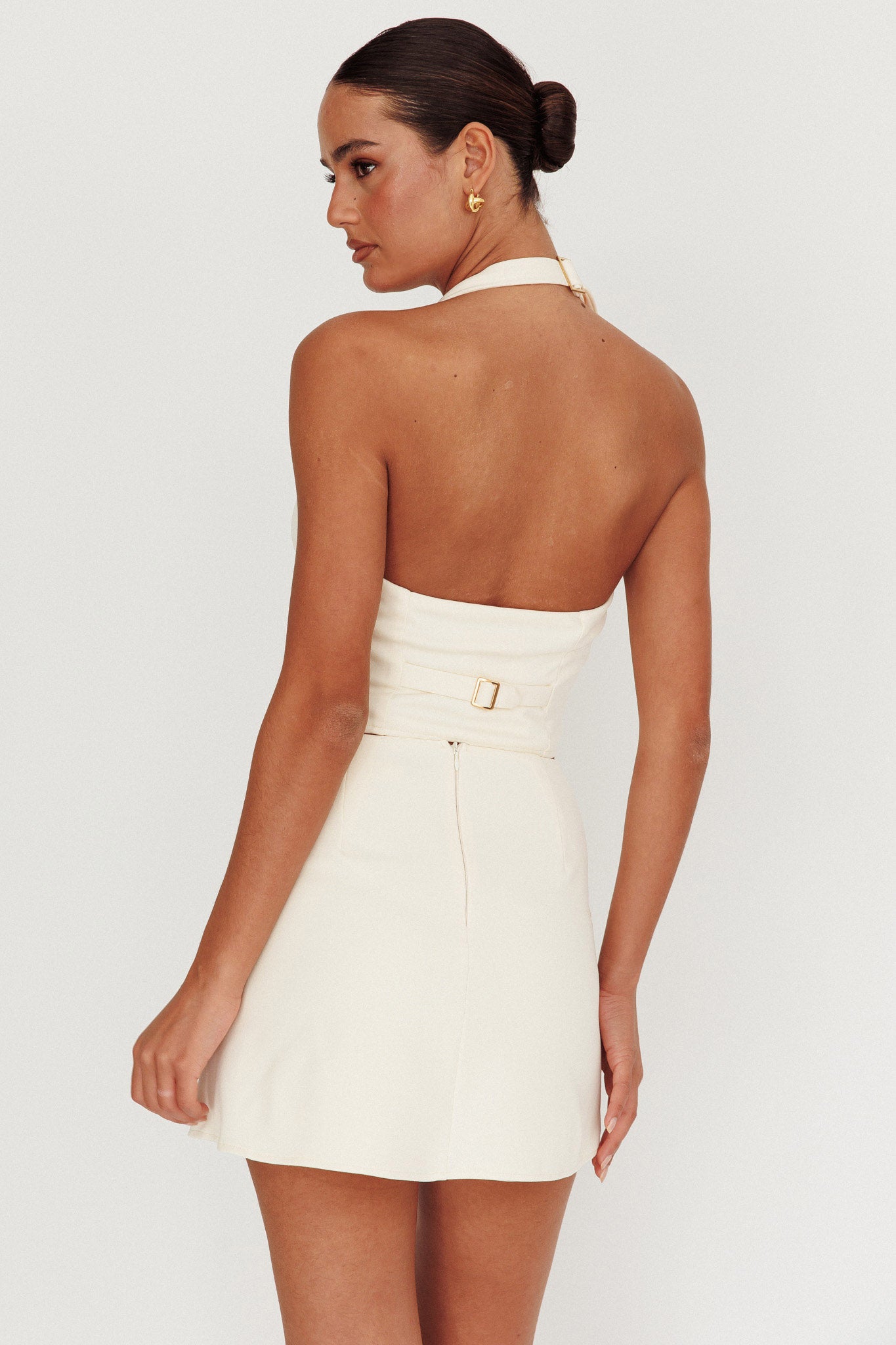 Tammi Halter Vest Top Oyster by Selfie Leslie Australia