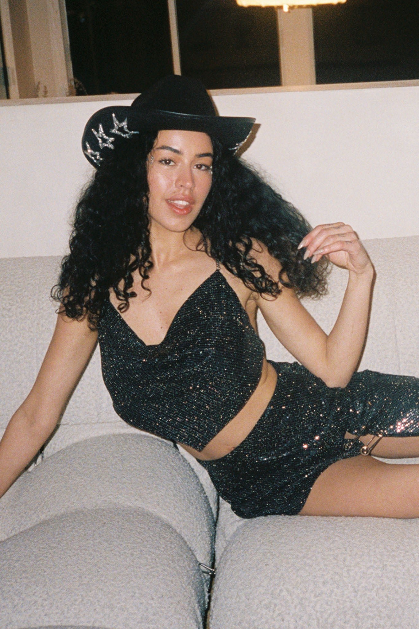 Aleigh Pin Feature Mini Skirt Black by Selfie Leslie Australia