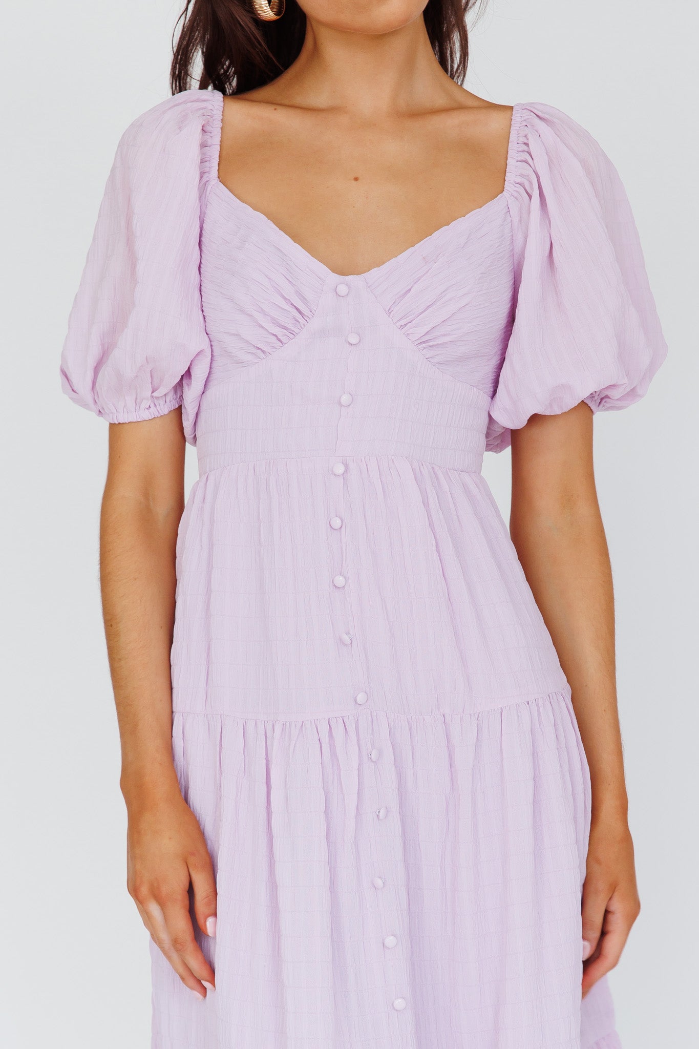 Royce Bow Back Midi Dress Lilac by Selfie Leslie Australia