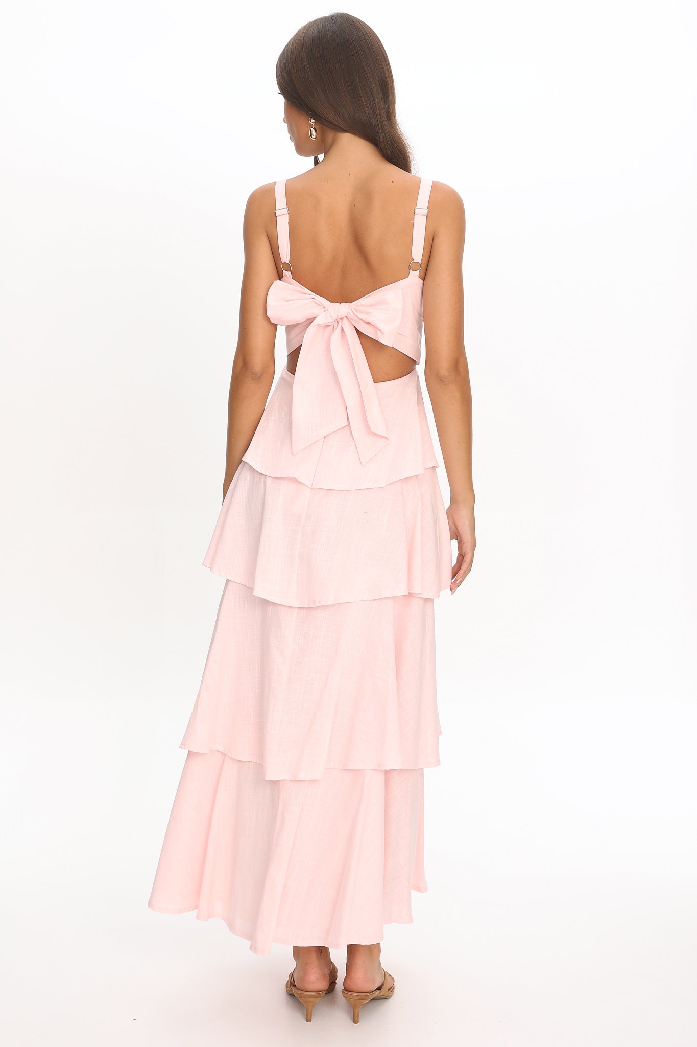 Provence Bloom Tiered Maxi Dress Rosewater by Selfie Leslie Australia