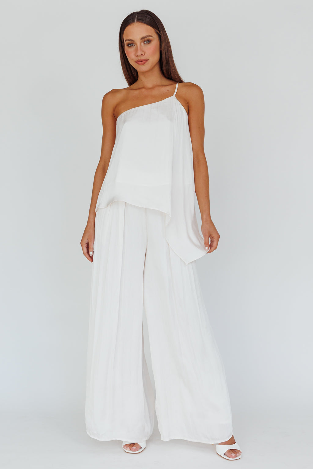Pollina One Shoulder Top Cream by Selfie Leslie Australia