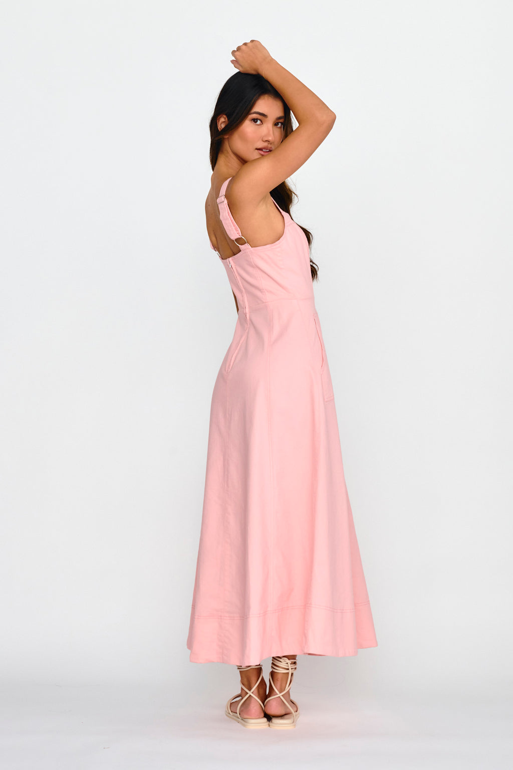 Laureen Pocket Maxi Dress Blush by Selfie Leslie Australia