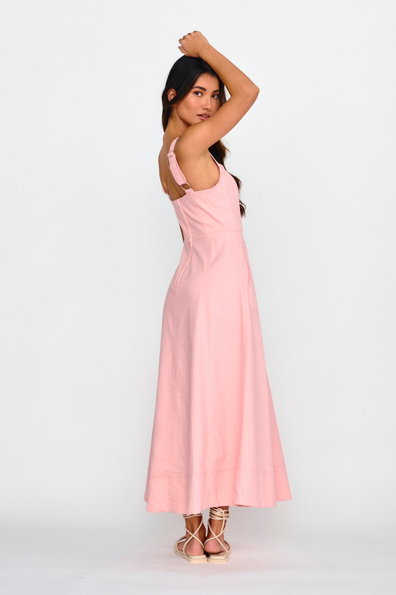 Laureen Pocket Maxi Dress Blush by Selfie Leslie Australia