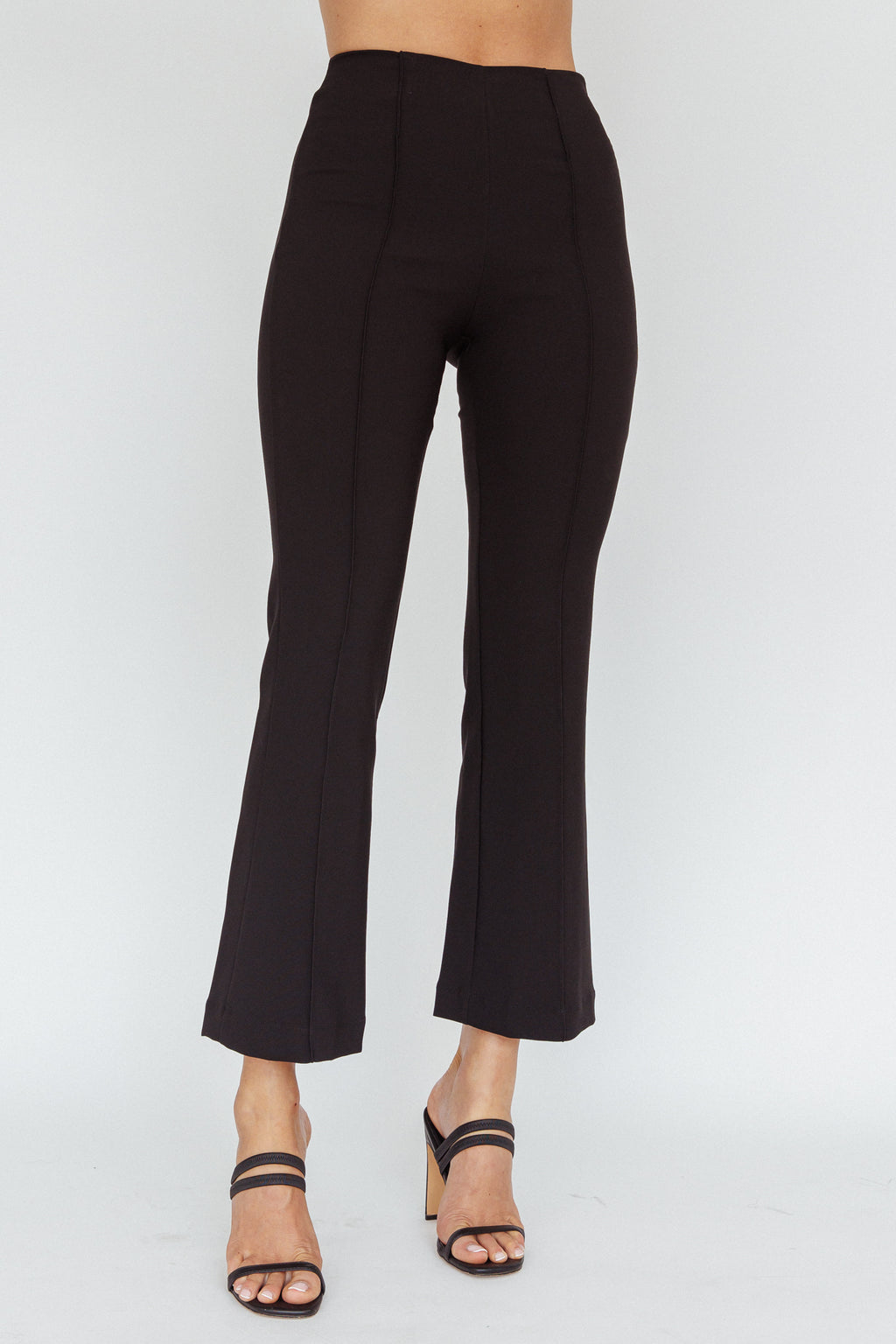 Sabria Mid-Rise Flare Pants Black by Selfie Leslie Australia