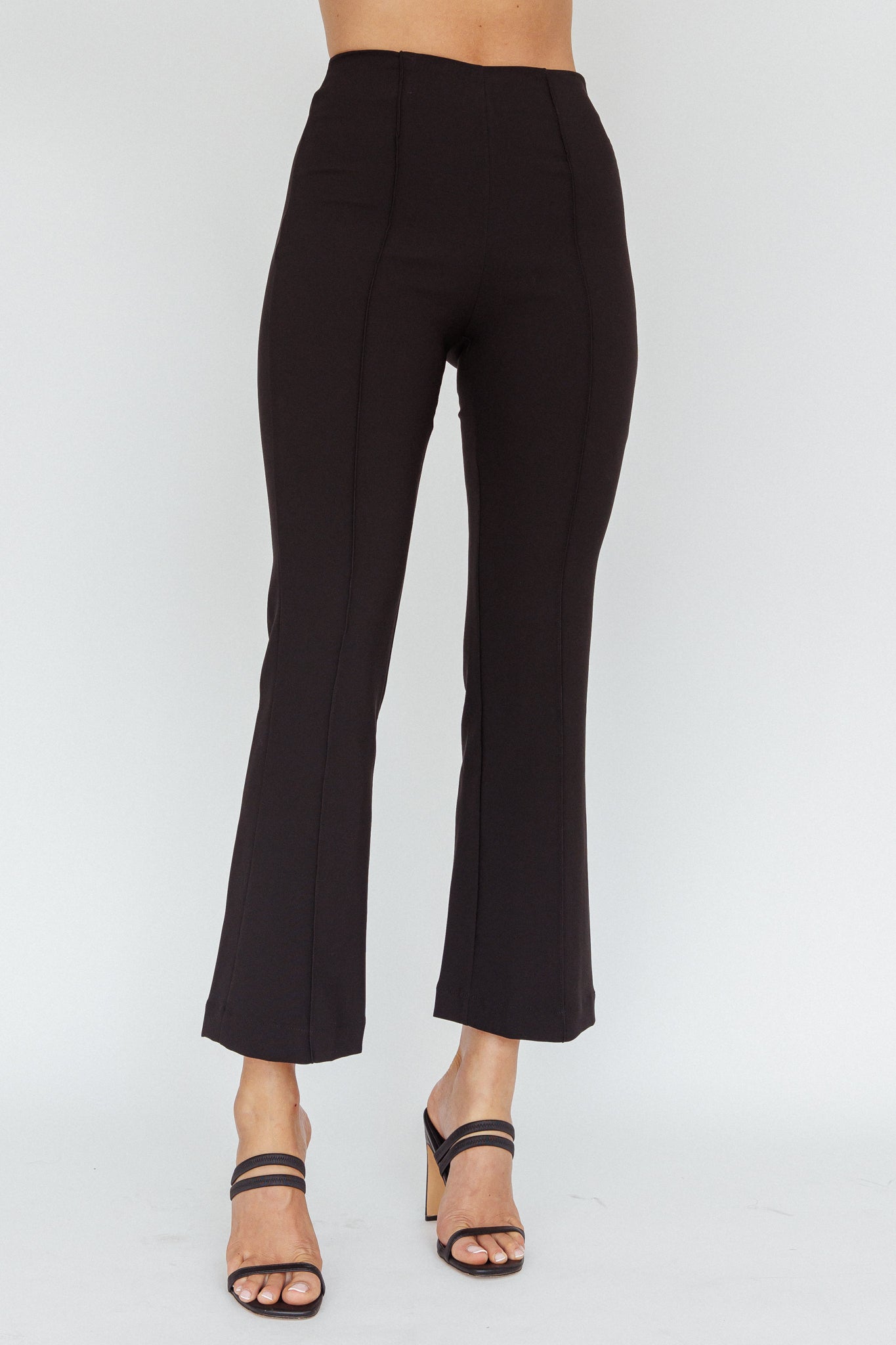 Sabria Mid-Rise Flare Pants Black by Selfie Leslie Australia