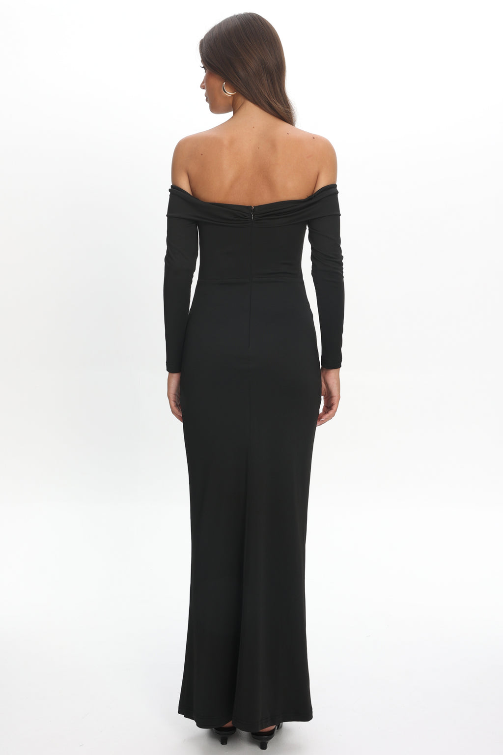Oliana Twist Bust Maxi Dress Black by Selfie Leslie Australia