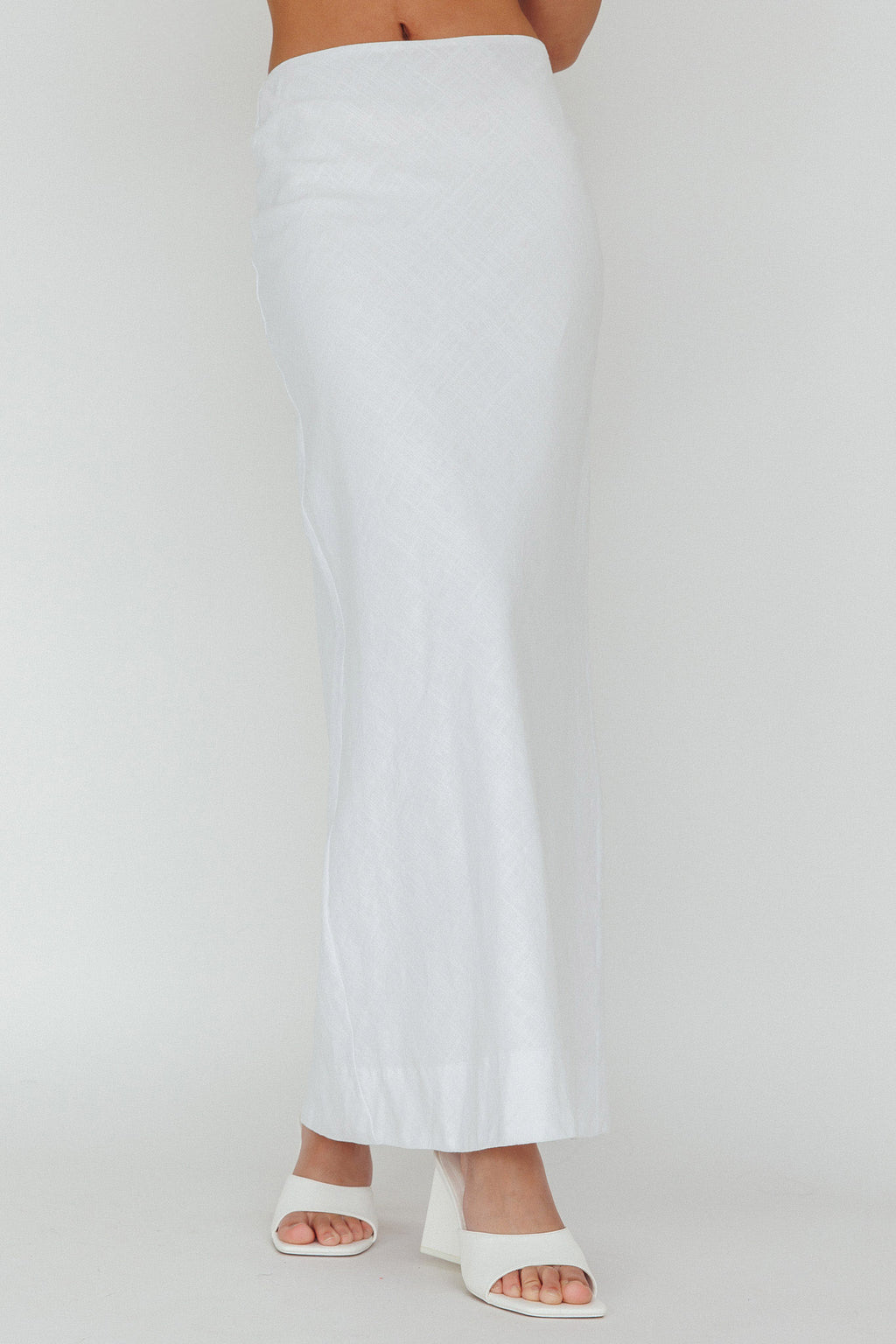 Philomena Midi Skirt White by Selfie Leslie Australia