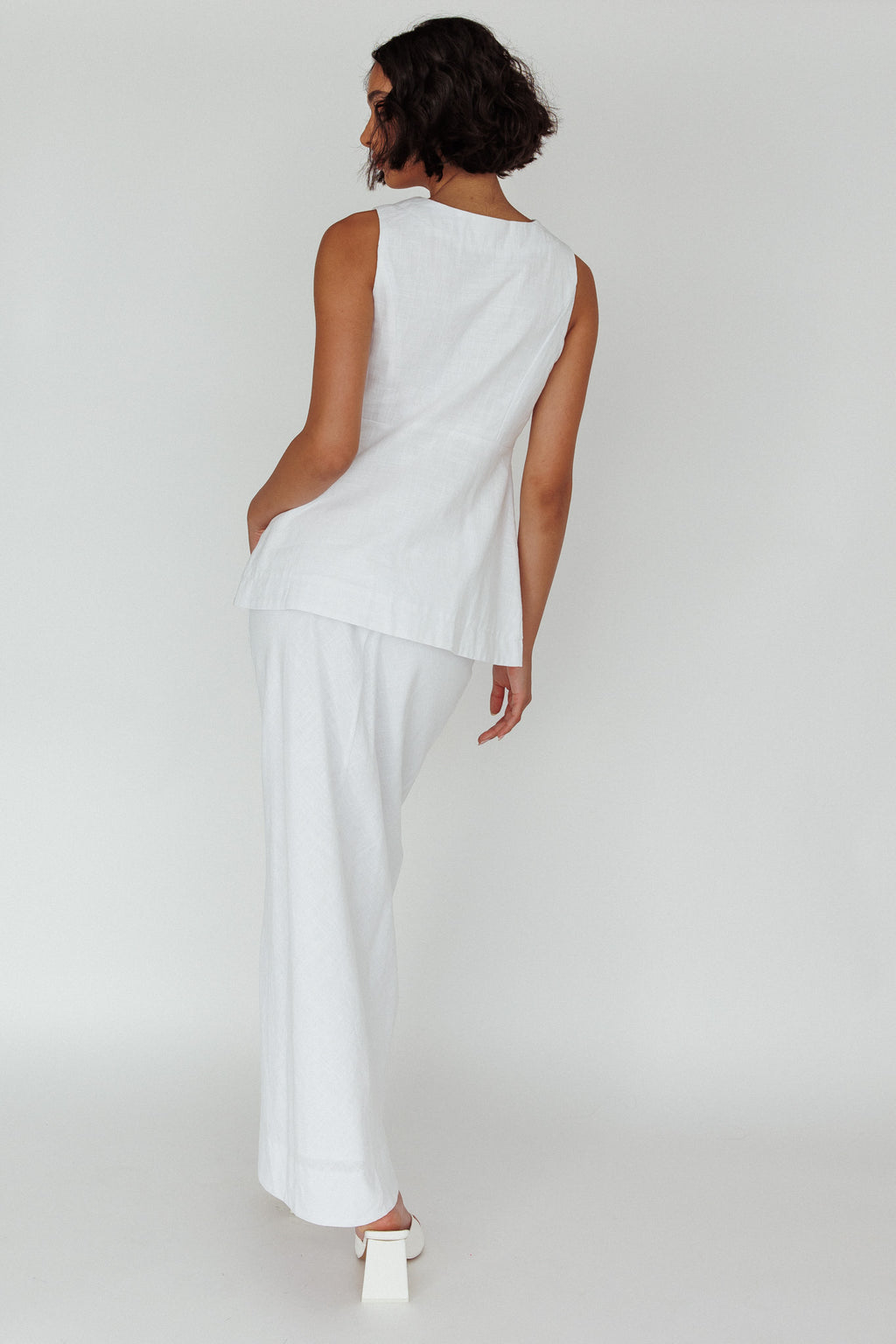 Philomena Midi Skirt White by Selfie Leslie Australia