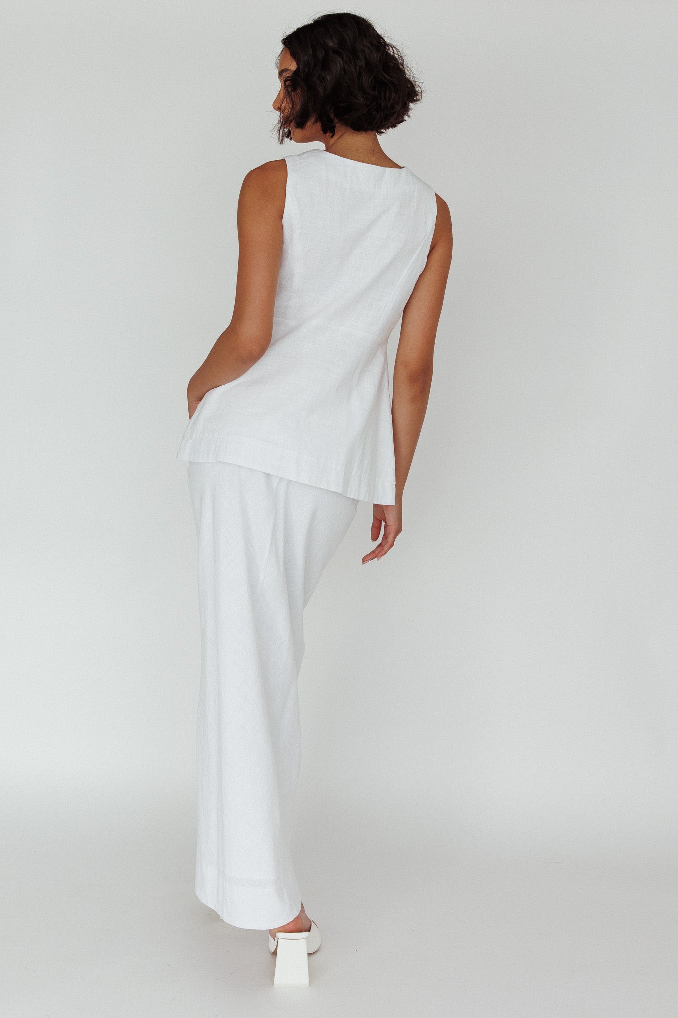 Philomena Midi Skirt White by Selfie Leslie Australia