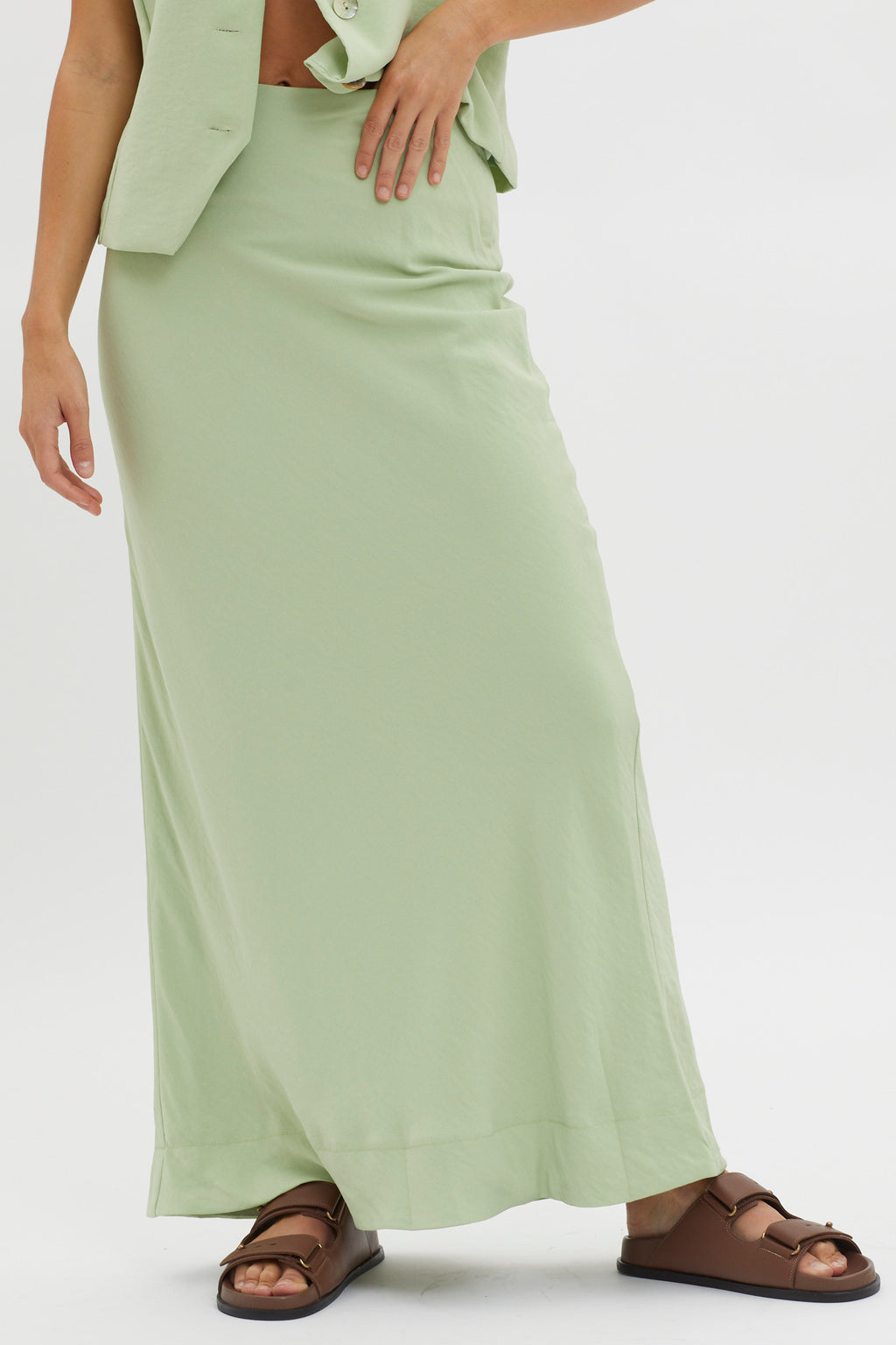 Philomena Midi Skirt Sage by Selfie Leslie Australia