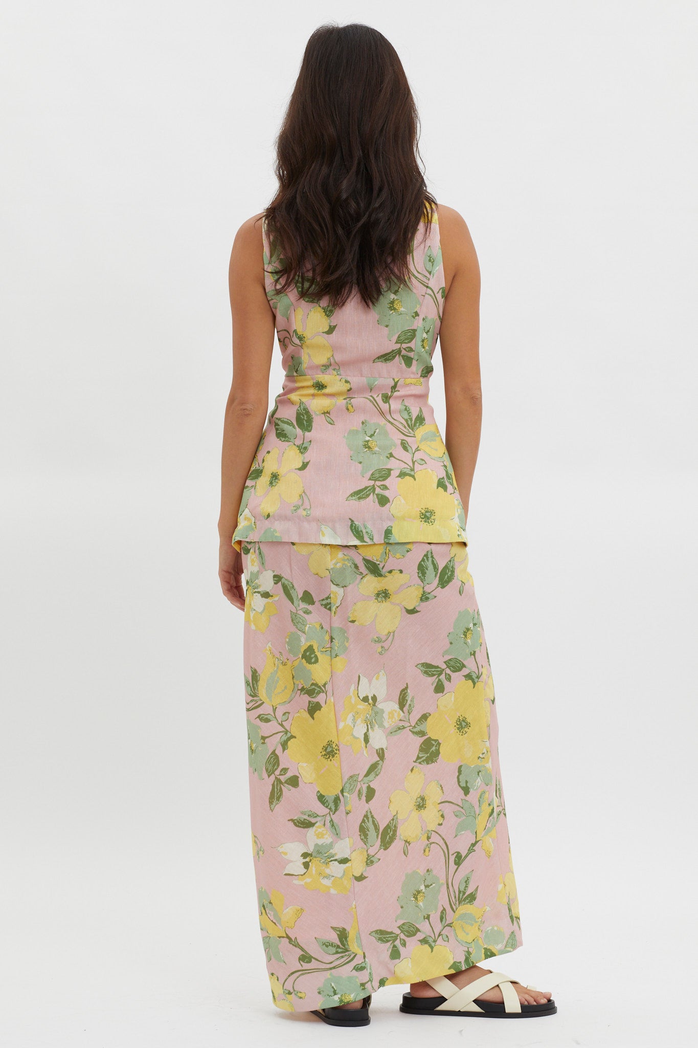 Philomena Midi Skirt Floral Blush by Selfie Leslie Australia