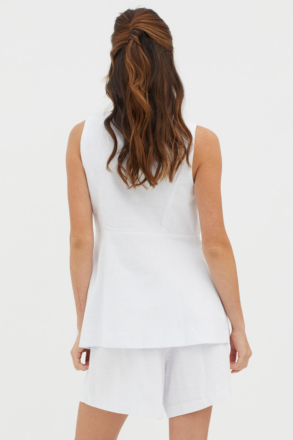 Philomena Pleat Shorts White by Selfie Leslie Australia