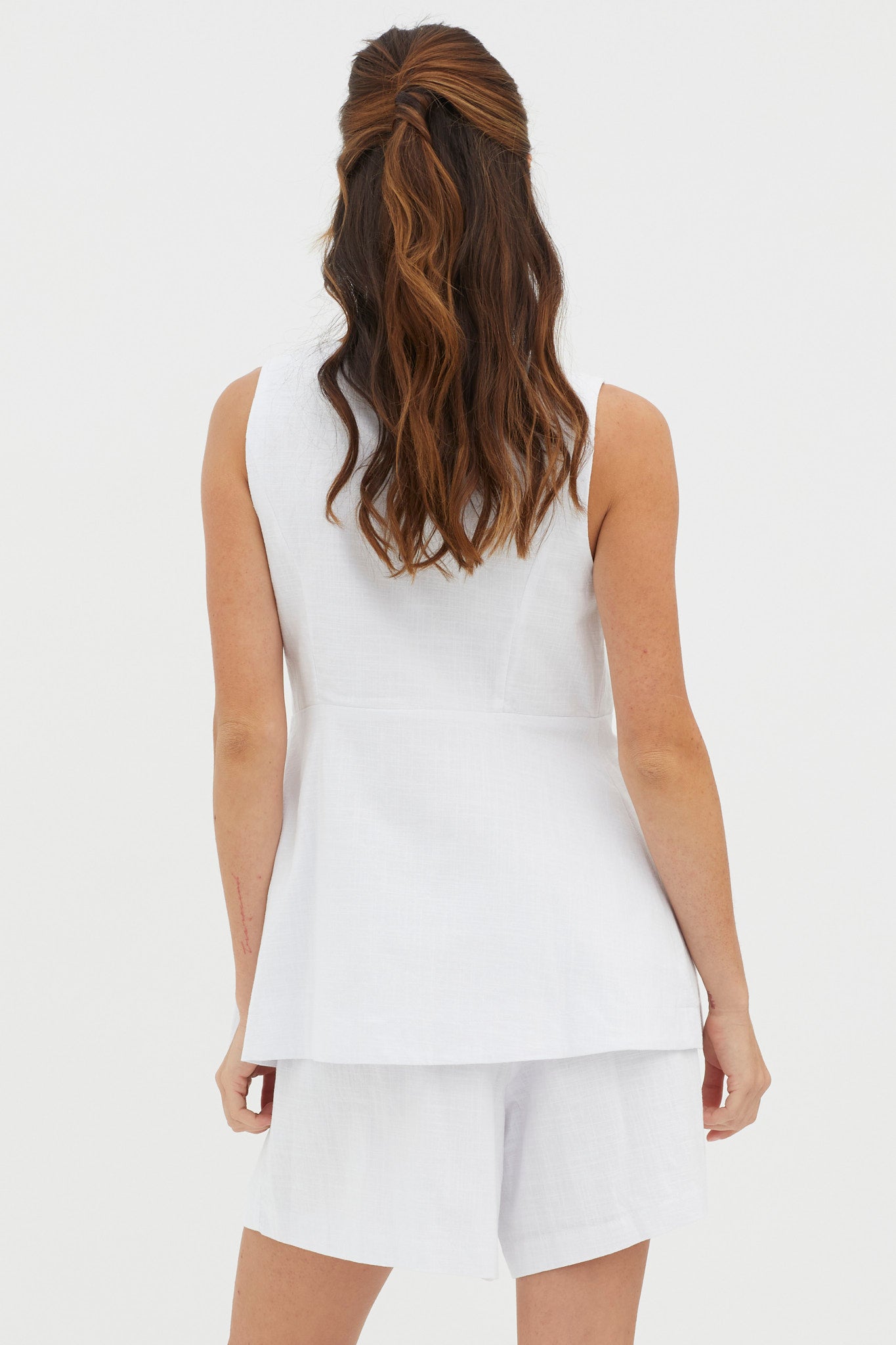 Philomena Pleat Shorts White by Selfie Leslie Australia