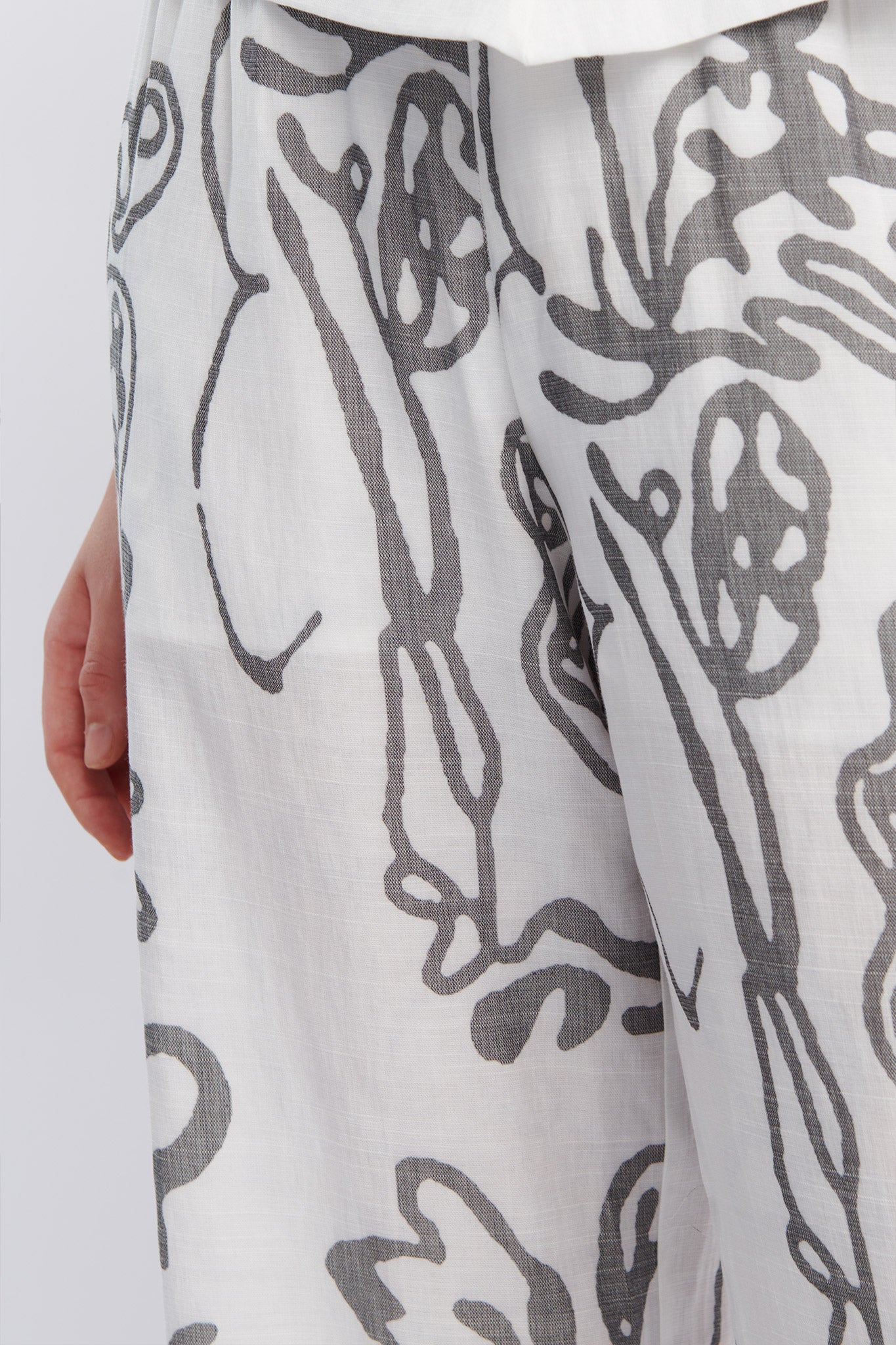 Oceania Long Pants Print White by Selfie Leslie Australia