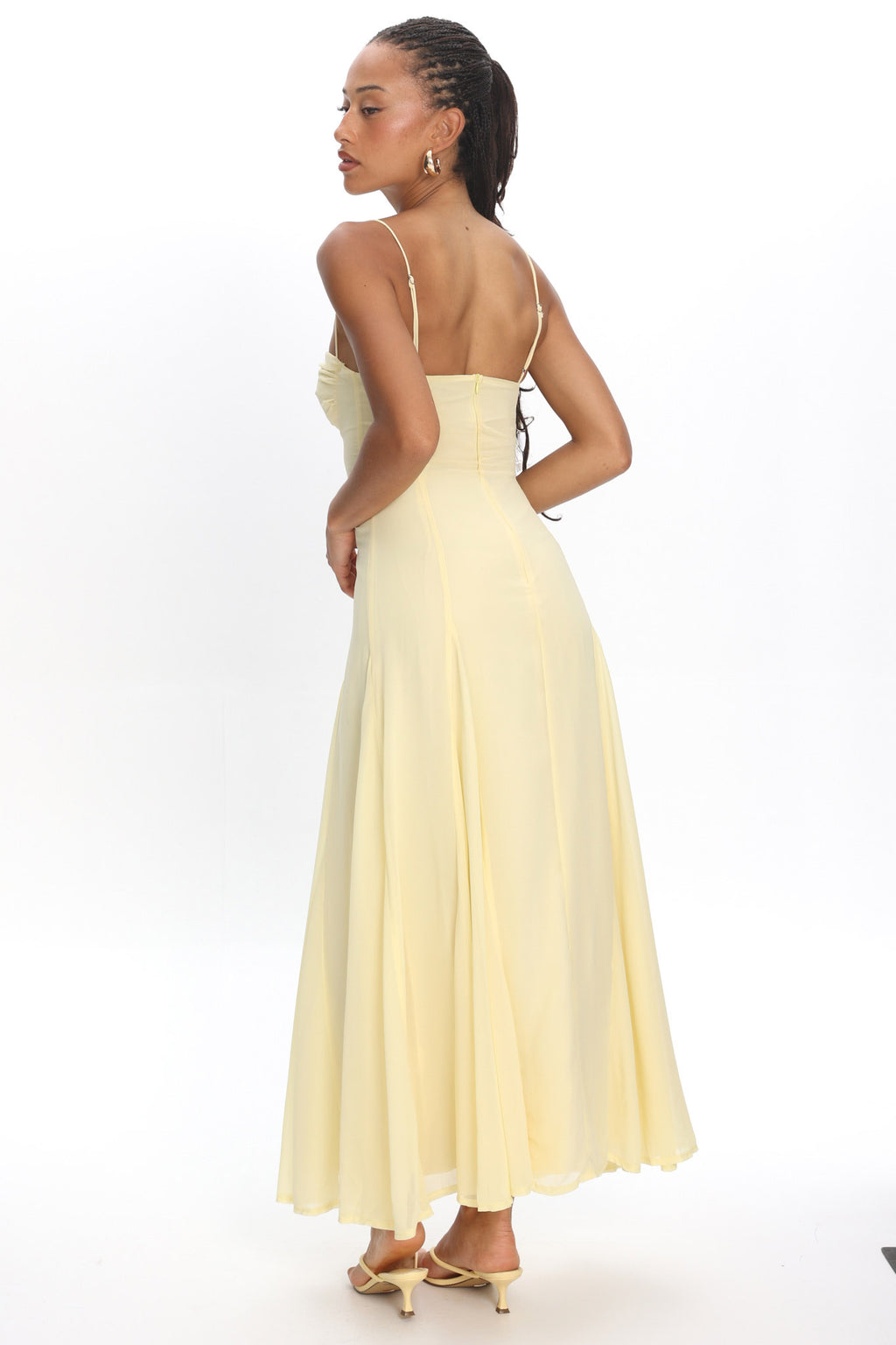 All Mine Godet Hem Maxi Dress Butter by Selfie Leslie Australia
