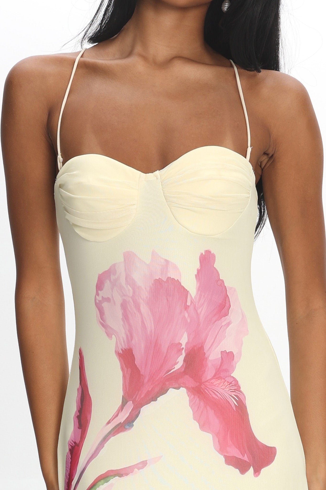 All Mine Godet Hem Maxi Dress Flower Lemon by Selfie Leslie Australia