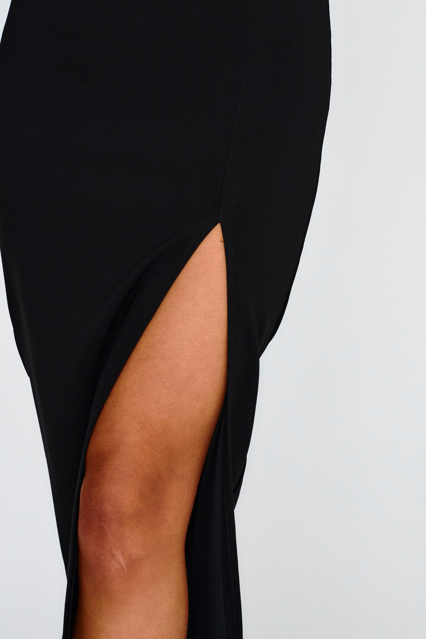 Next To You Thigh Split Skirt Black by Selfie Leslie Australia