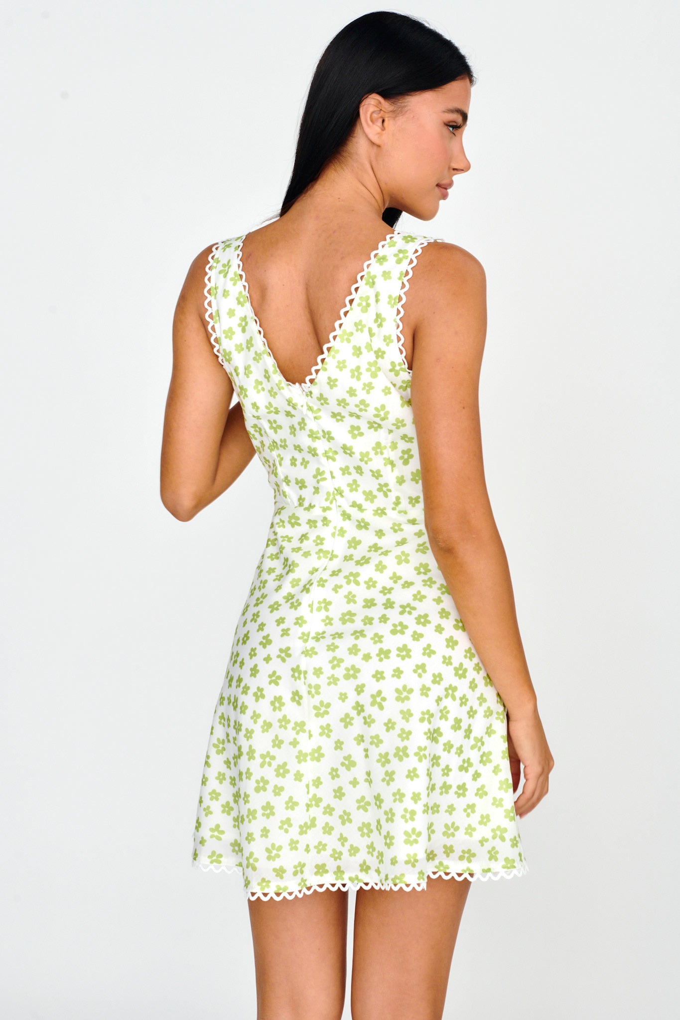 Miss Divine V-Neck Sun Dress Flower Pea by Selfie Leslie Australia
