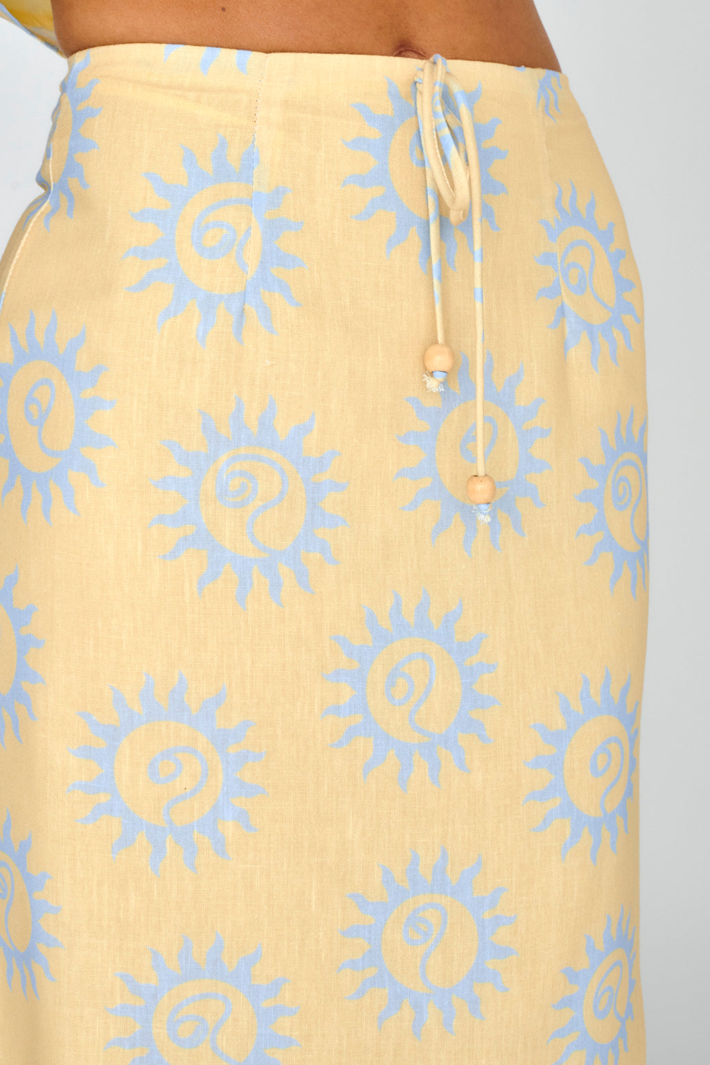 Sun Days Midi Skirt Sun Lemon by Selfie Leslie Australia