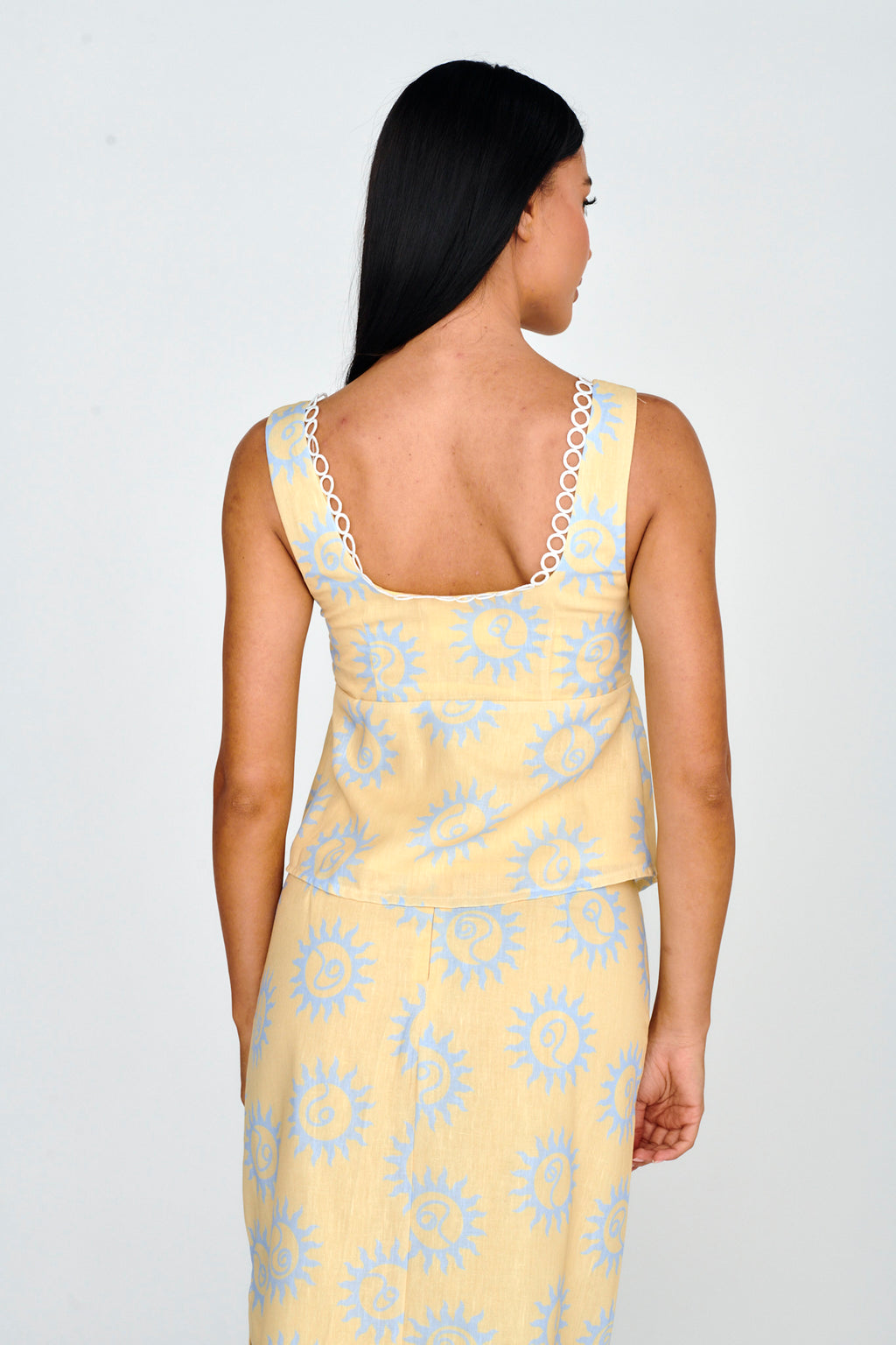 Sun Days Laced Bust Top Sun Lemon by Selfie Leslie Australia