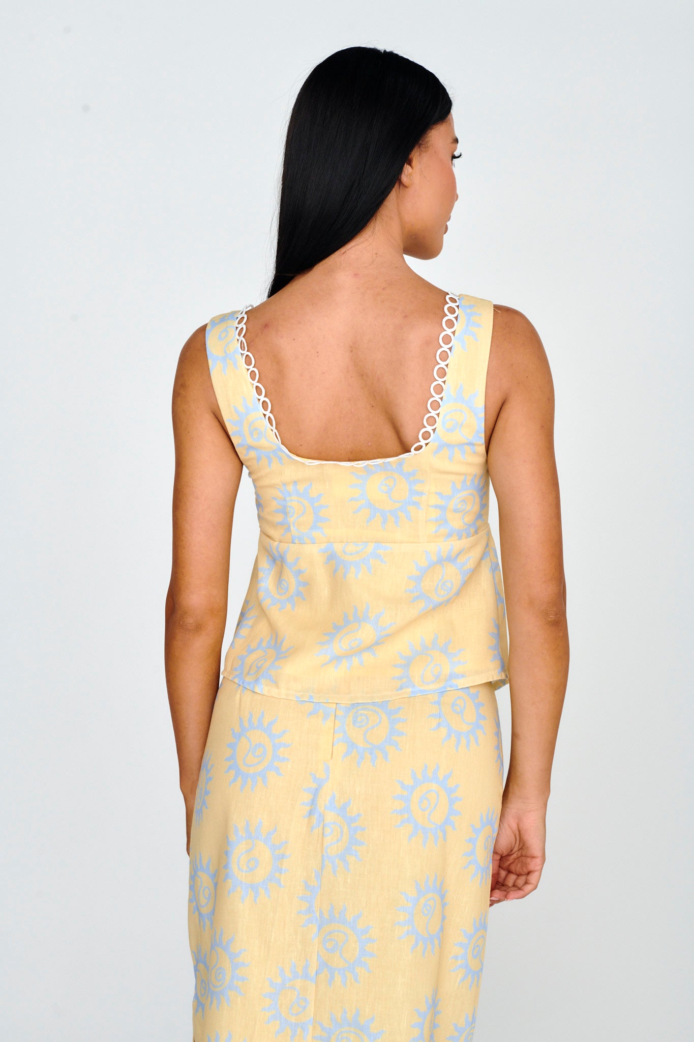Sun Days Laced Bust Top Sun Lemon by Selfie Leslie Australia