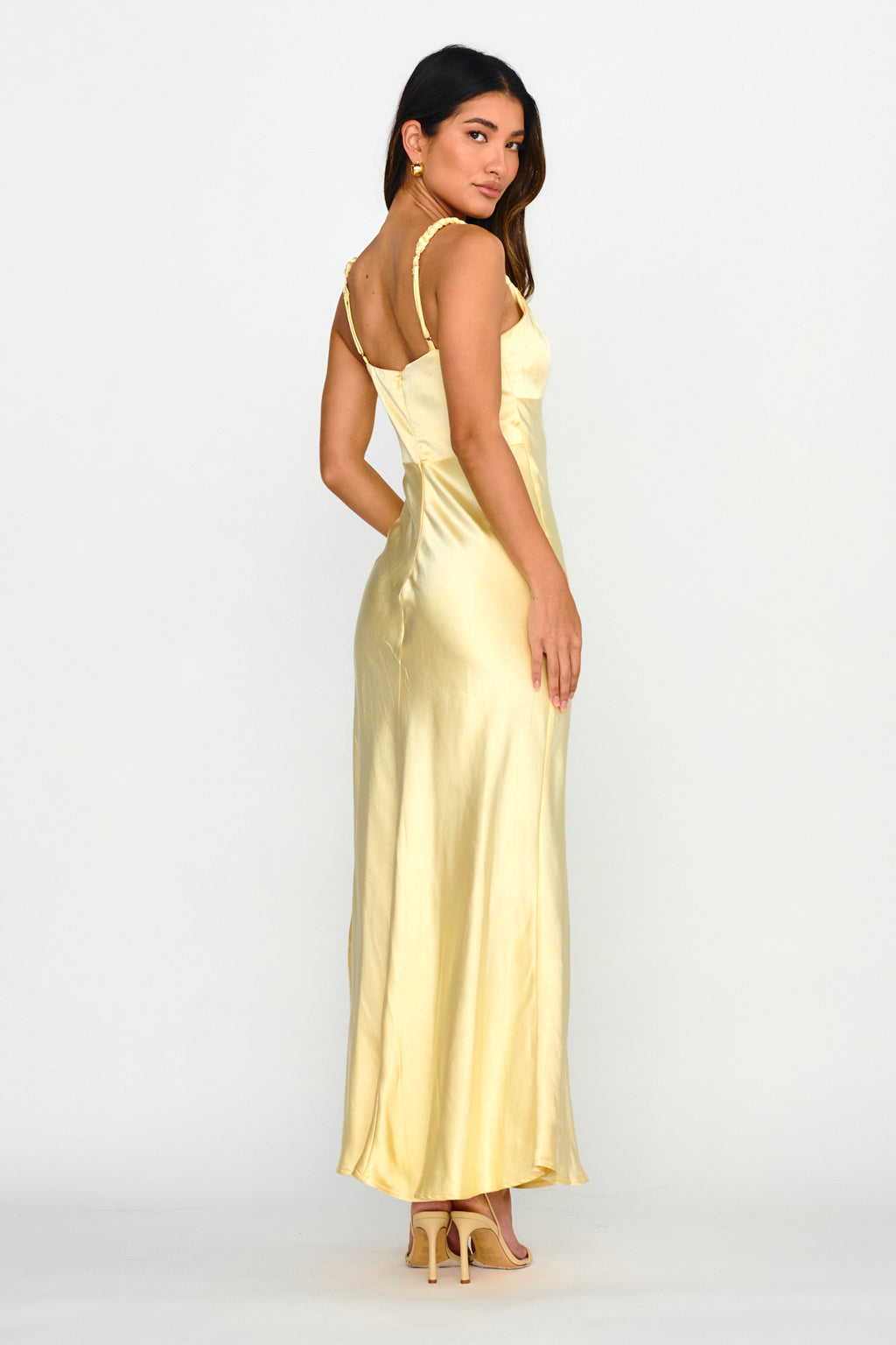 Muraya Braided Strap Maxi Dress Butter by Selfie Leslie Australia